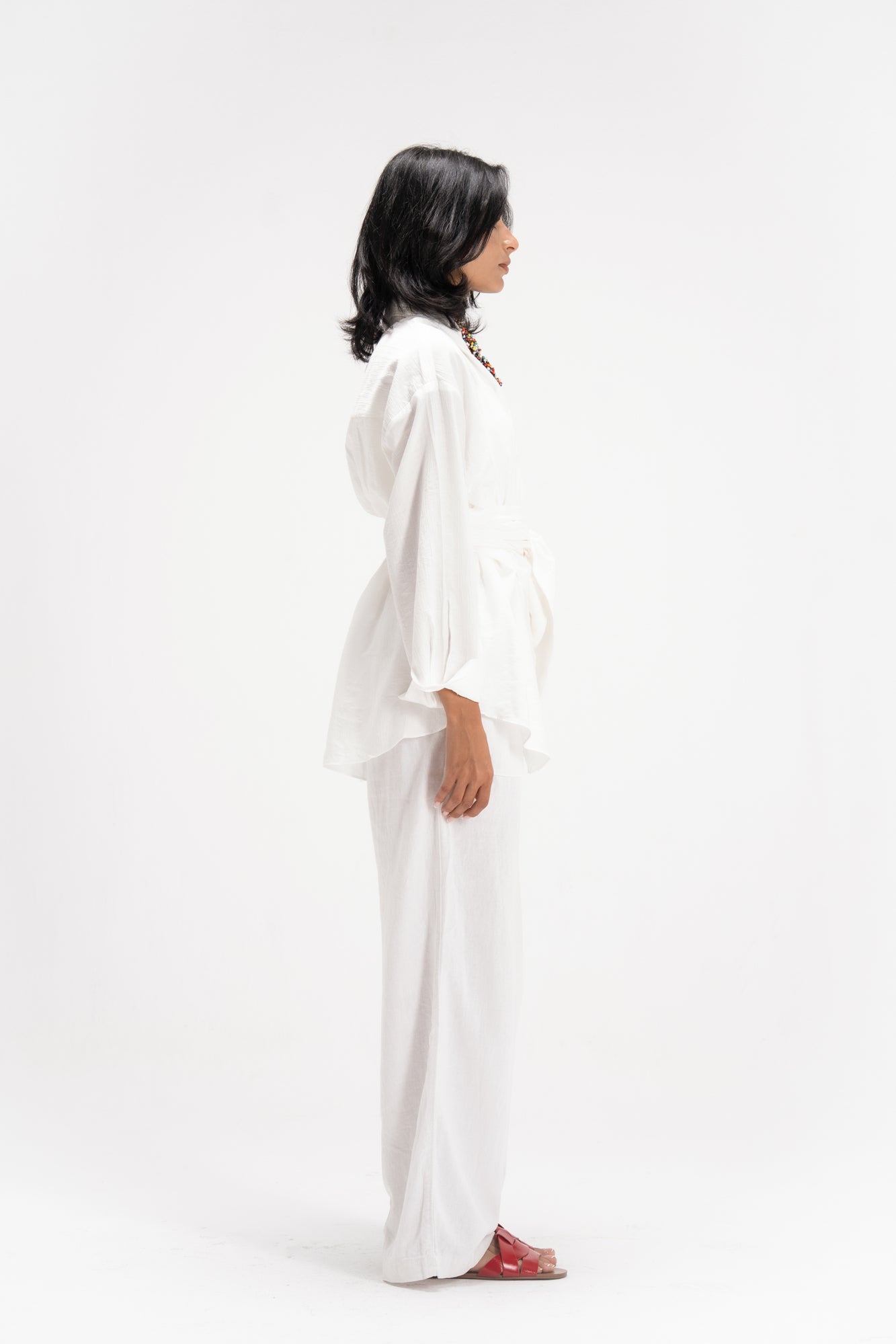 Ray Wrap Shirt in White