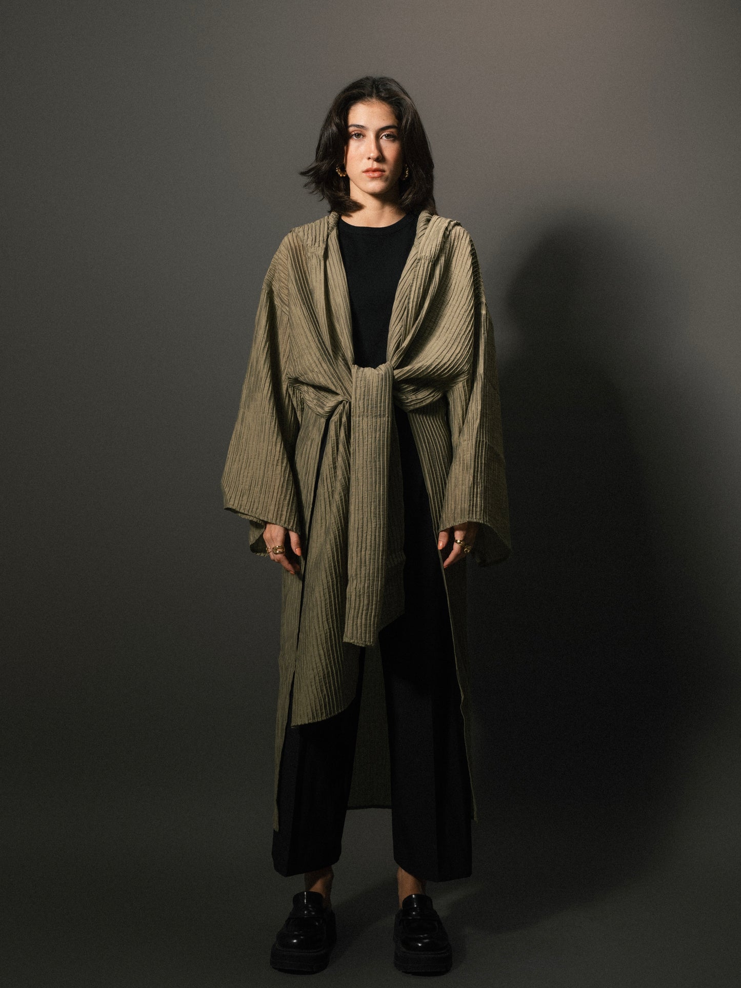 Dawn Kimono in Olive Green