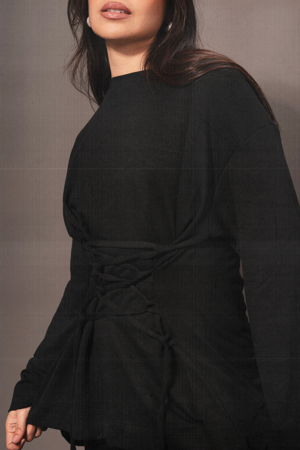 Copper Corset top in Black