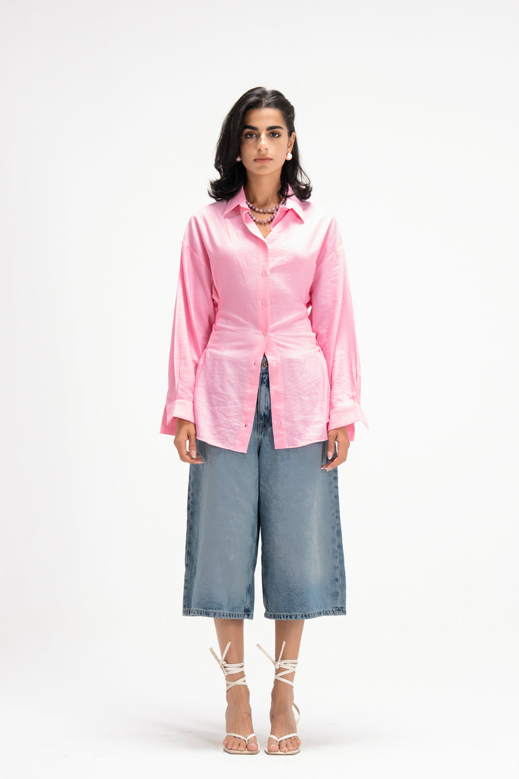 Ray Wrap Shirt in Pink