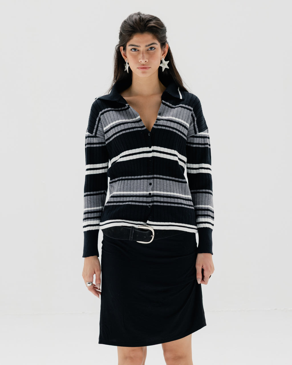 Straya Strips Knit Top