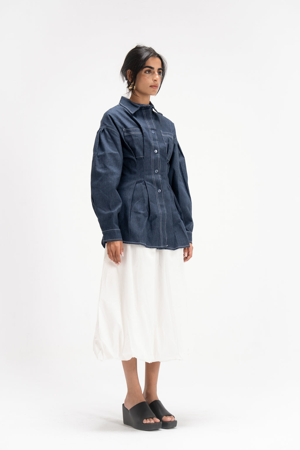Vivid Denim Shirt in Blue