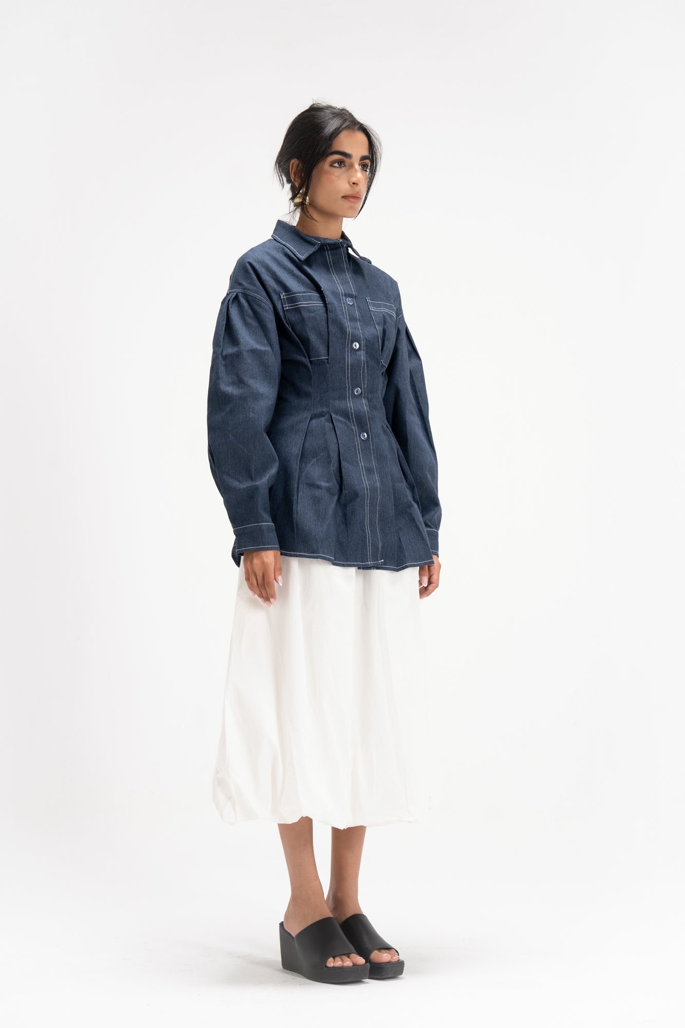 Vivid Denim Shirt in Blue