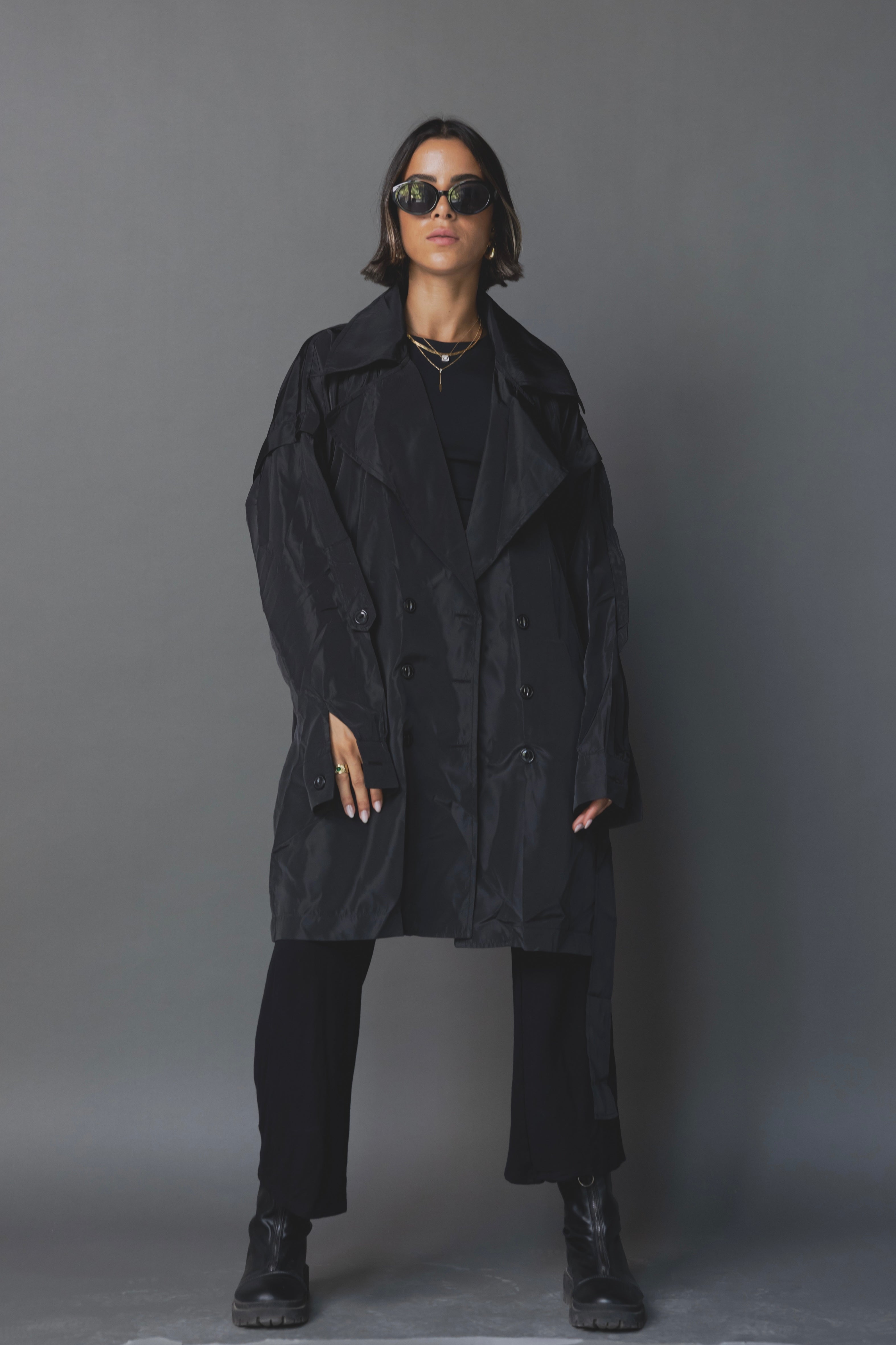 Anchor Waterproof Coat in Black