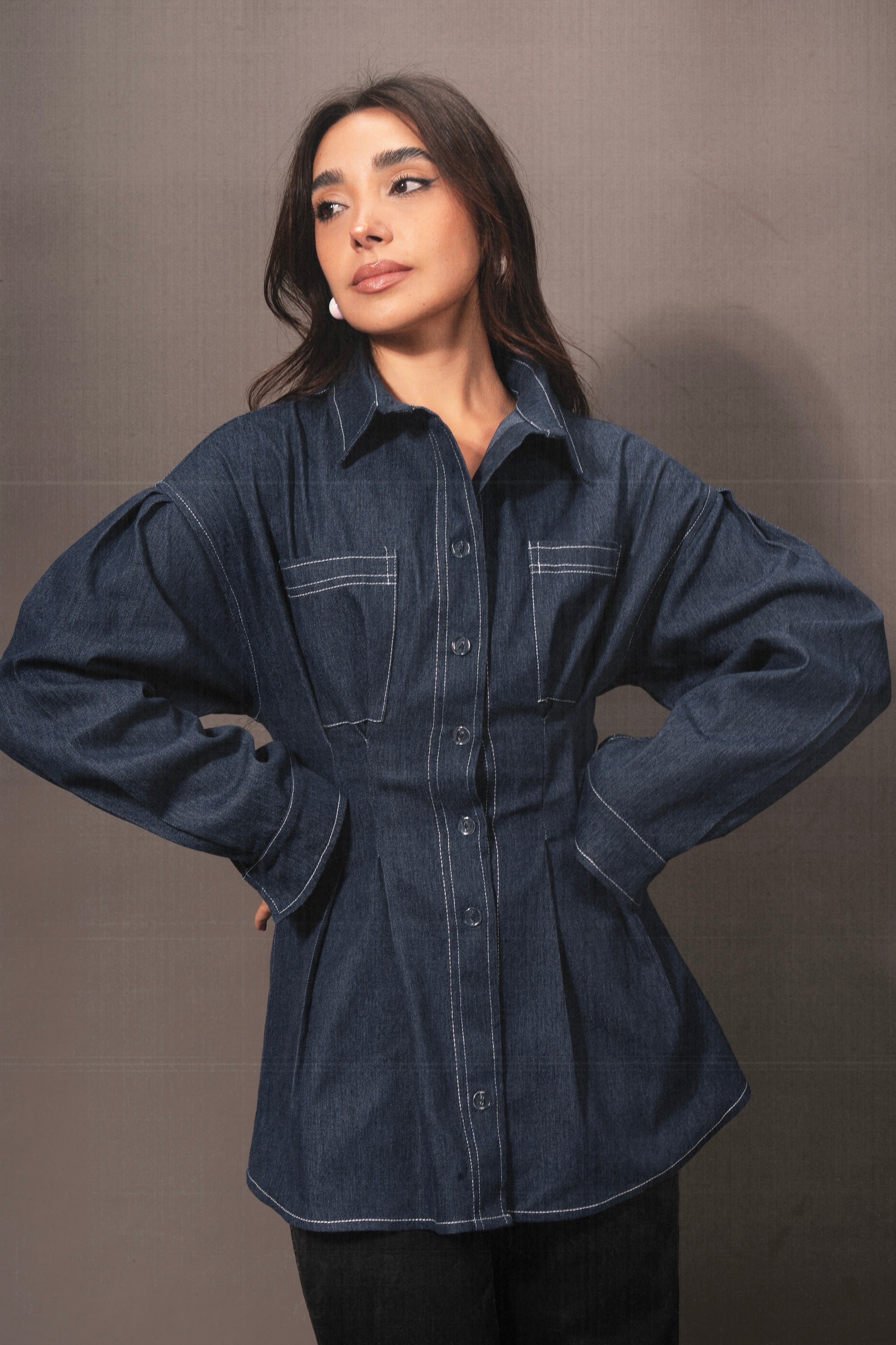 Vivid Denim Shirt in Blue