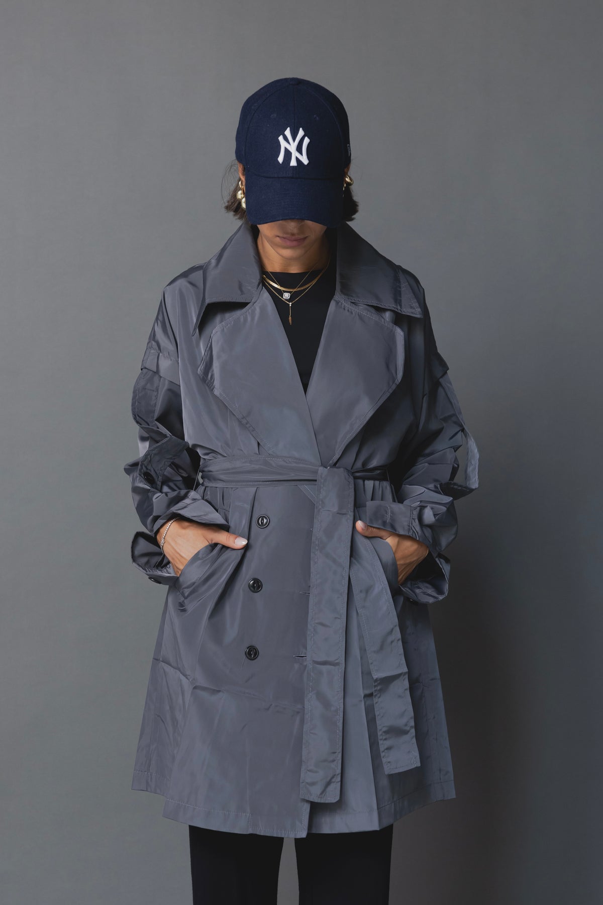 Anchor Waterproof Trench Coact in Grey