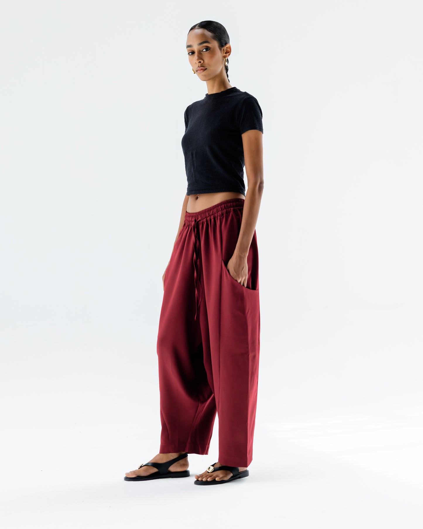Dune Pants in Burgundy