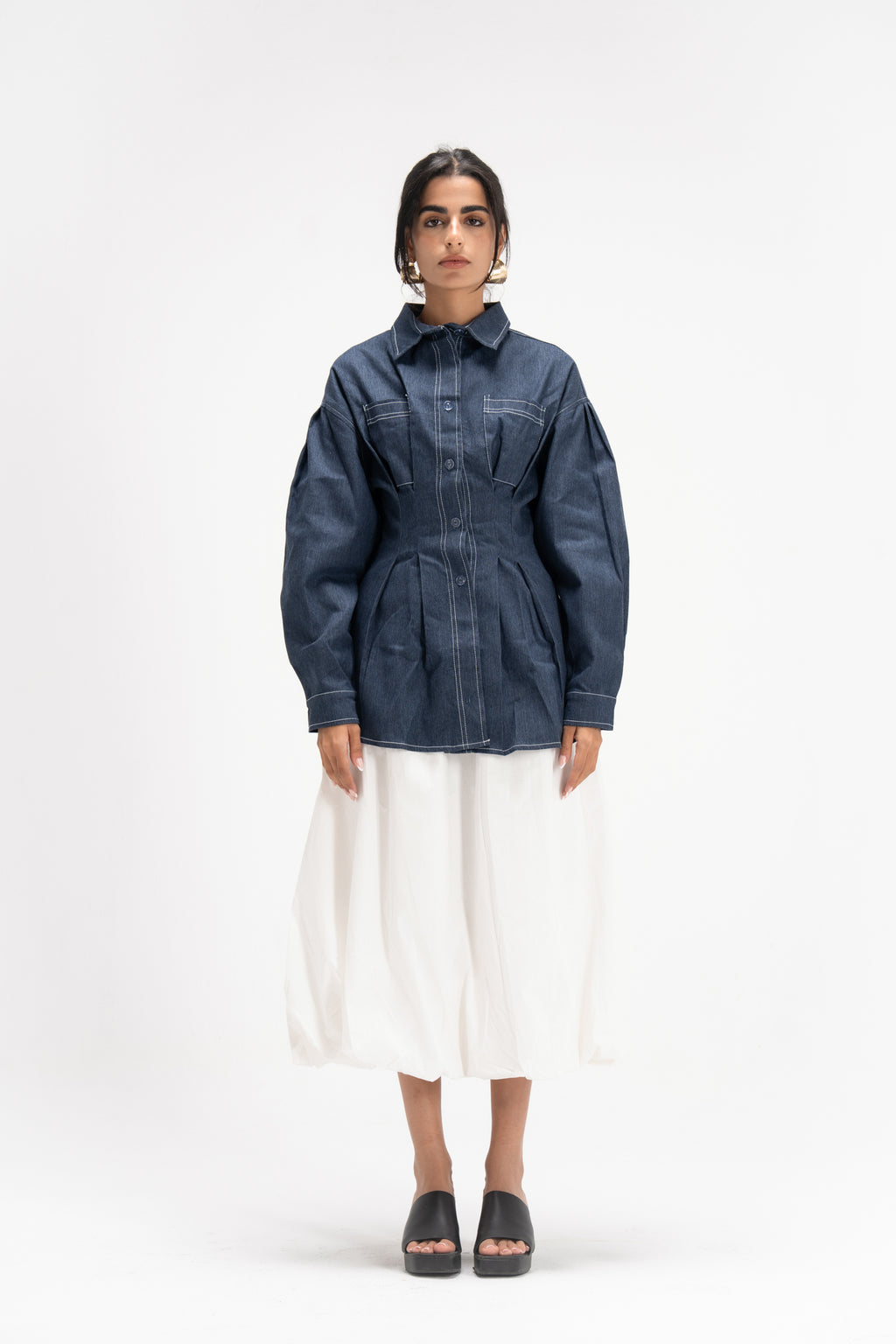 Vivid Denim Shirt in Blue