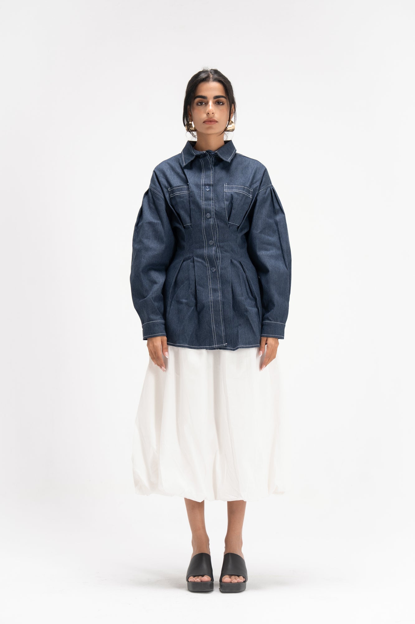 Vivid Denim Shirt in Blue