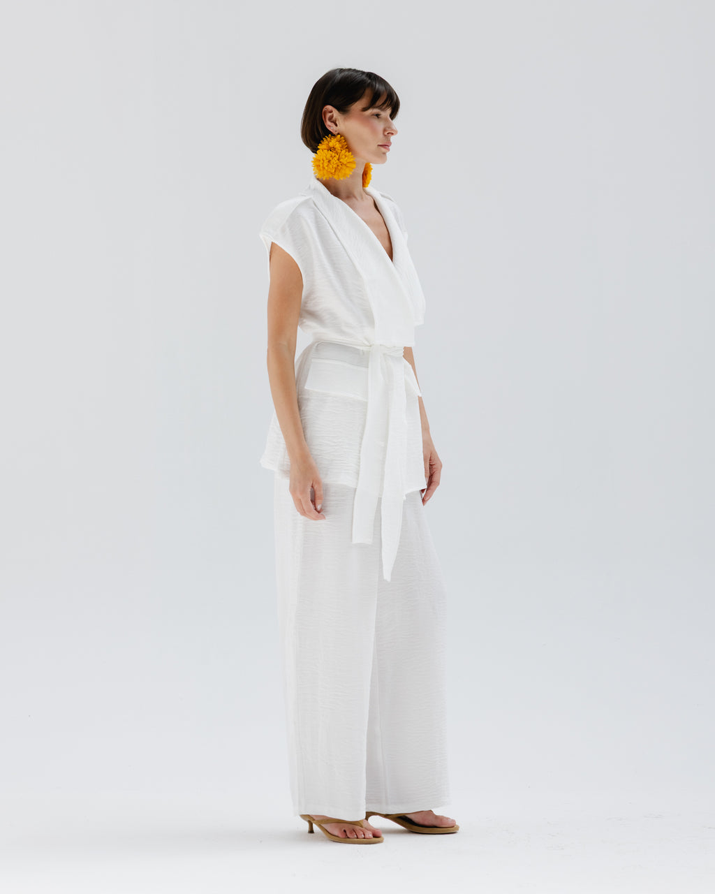 Valera Linen Set in White