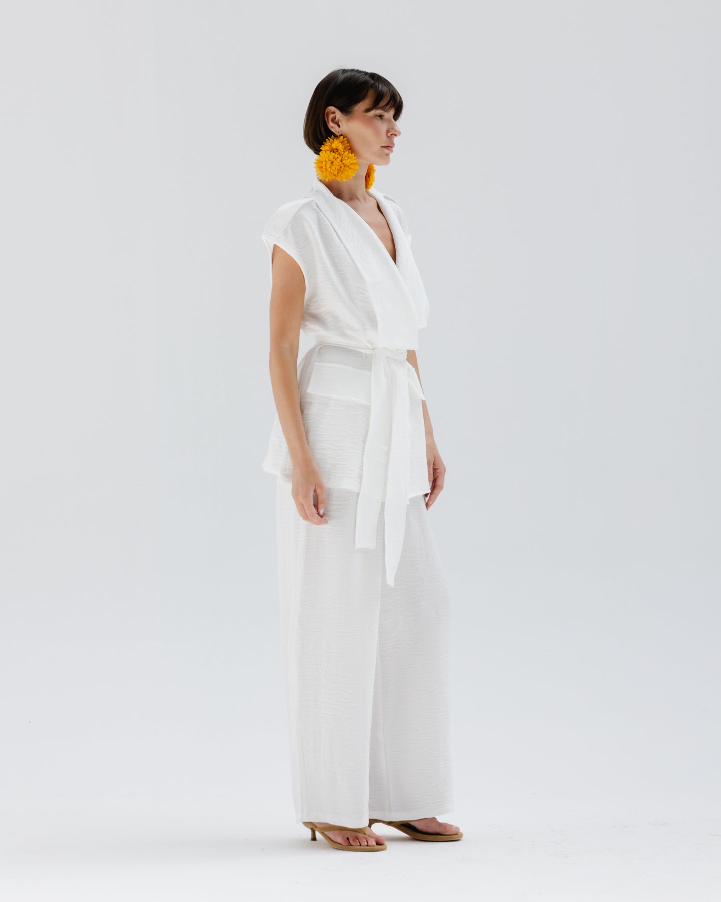 Valera Linen Set in White