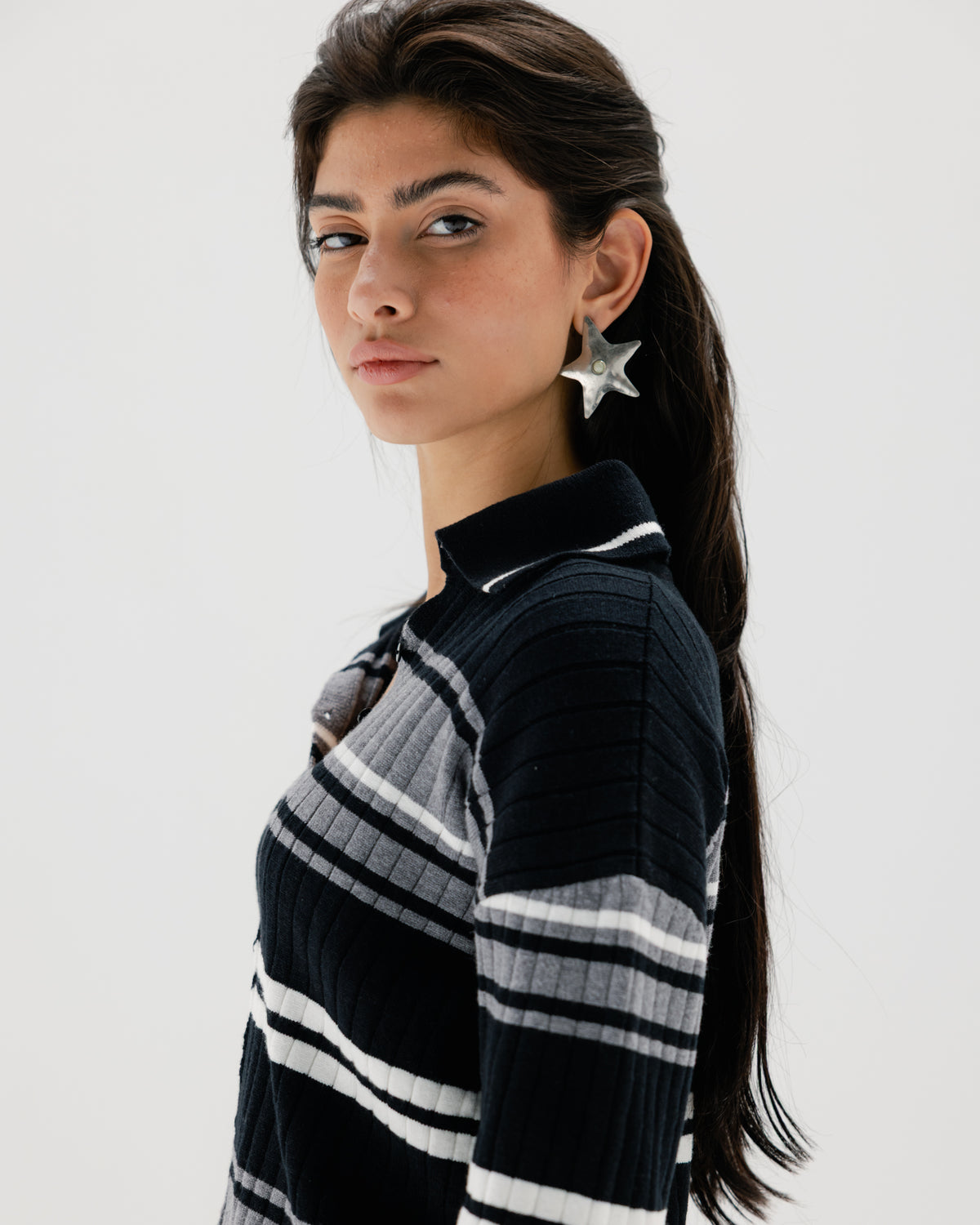Straya Strips Knit Top