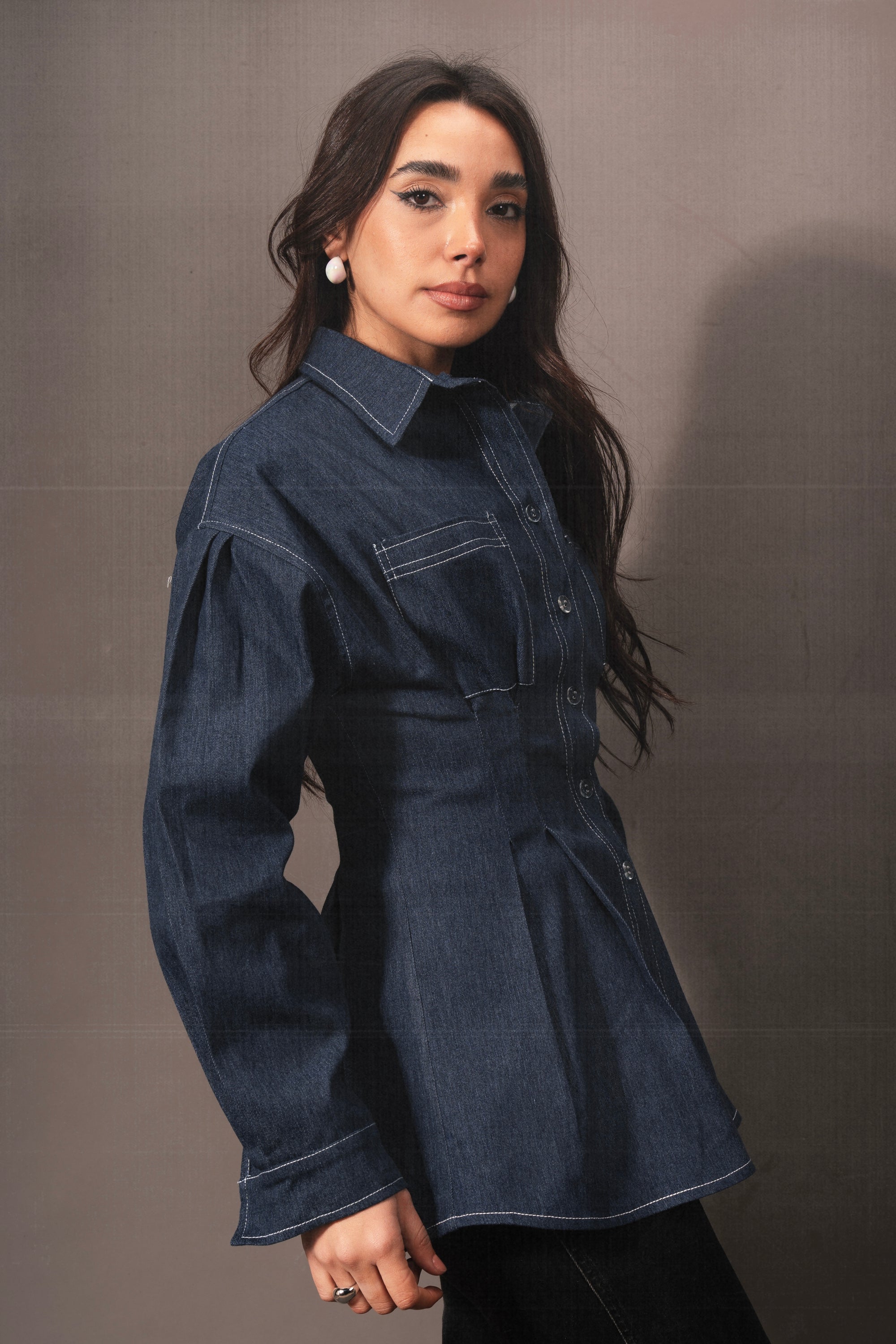 Vivid Denim Shirt in Blue