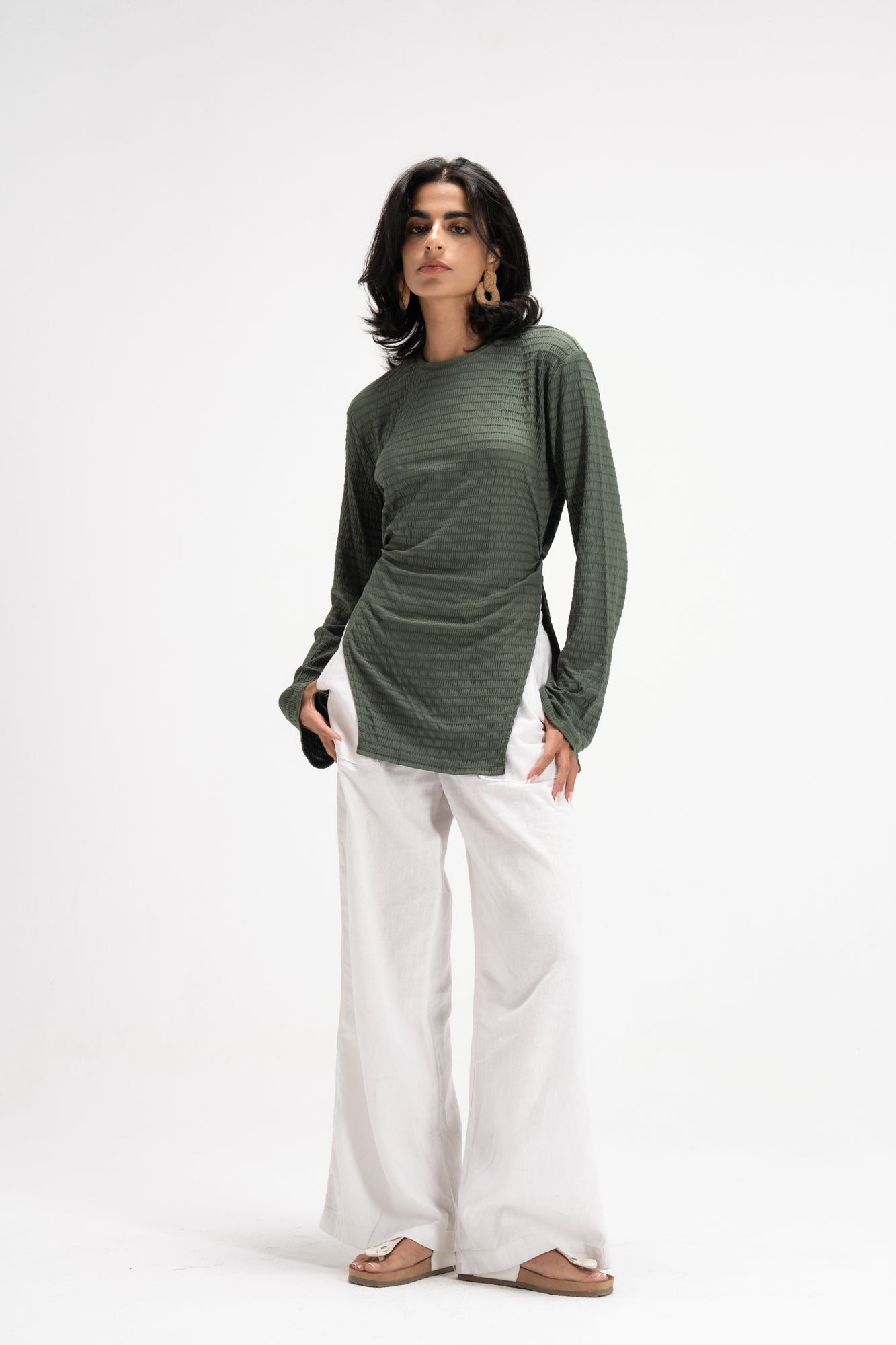 Static Top in Green