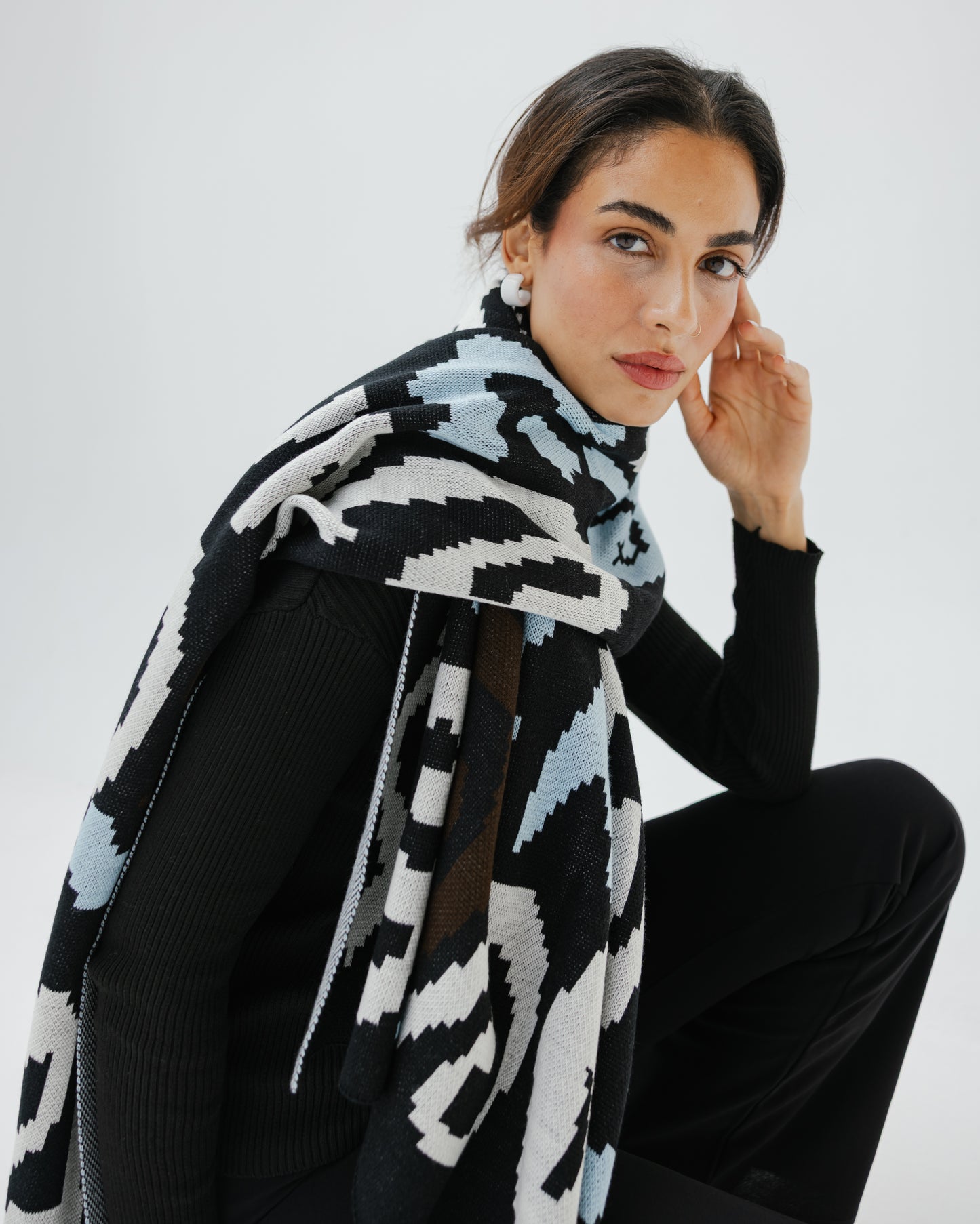 AK Scarf in Blue