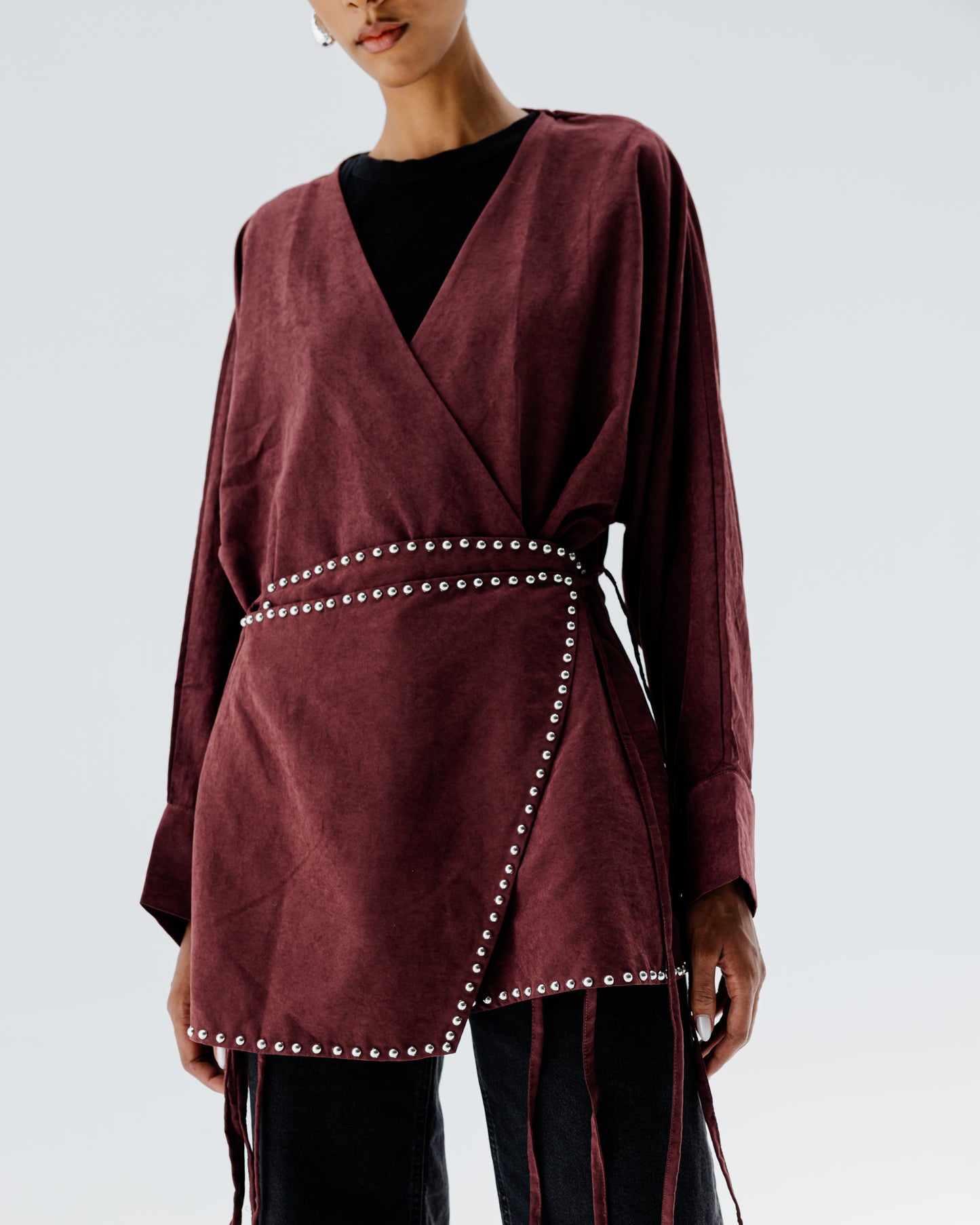 Orla Shirt in Burgundy