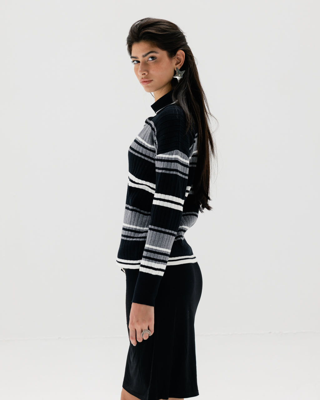 Straya Strips Knit Top