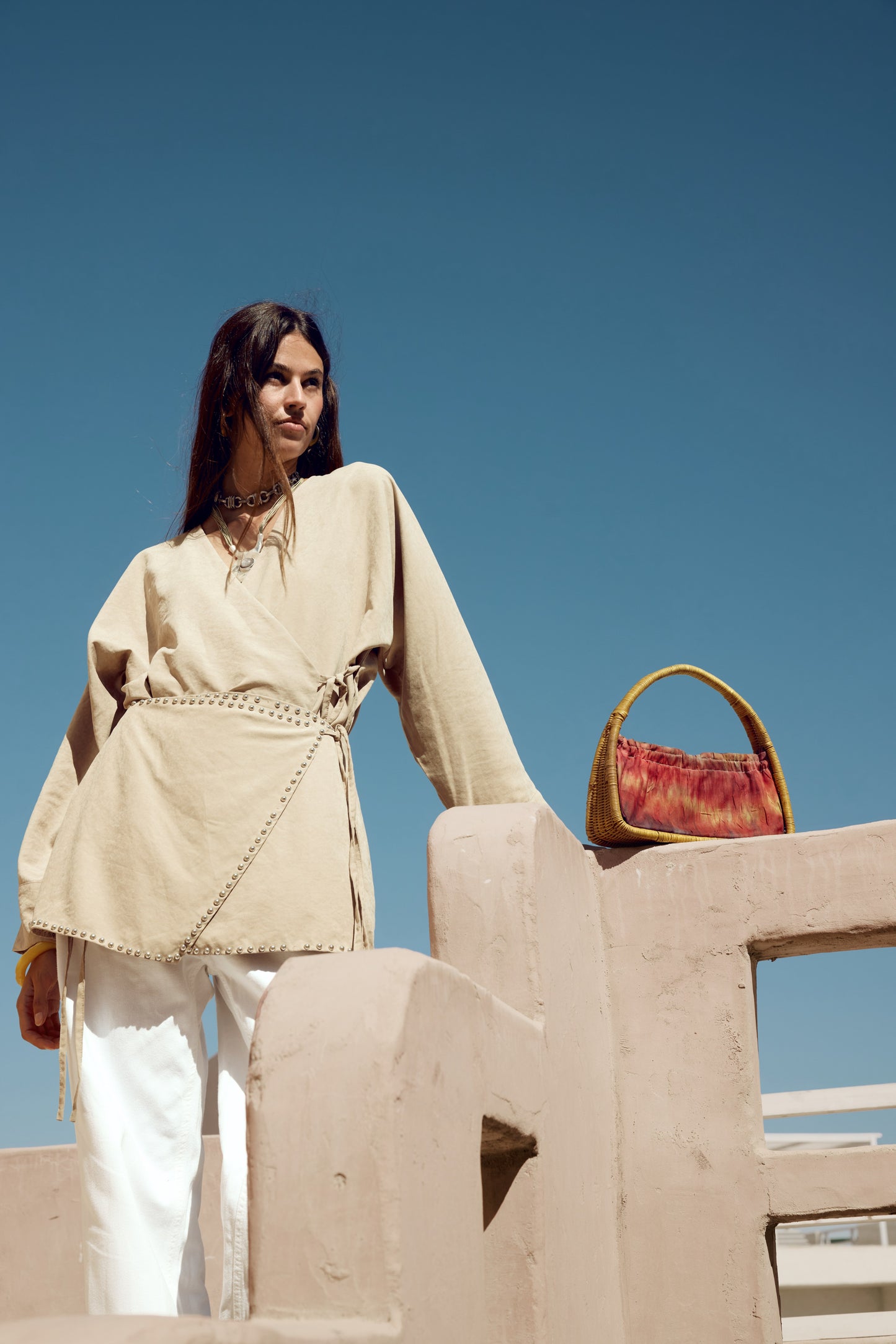 Orla Top in Beige