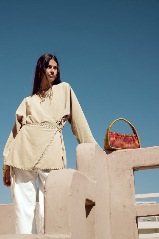 Orla Top in Beige