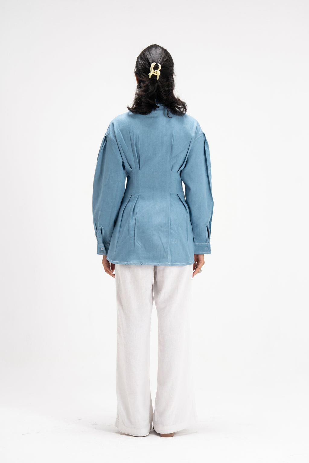 Vivid Denim Shirt in Baby Blue