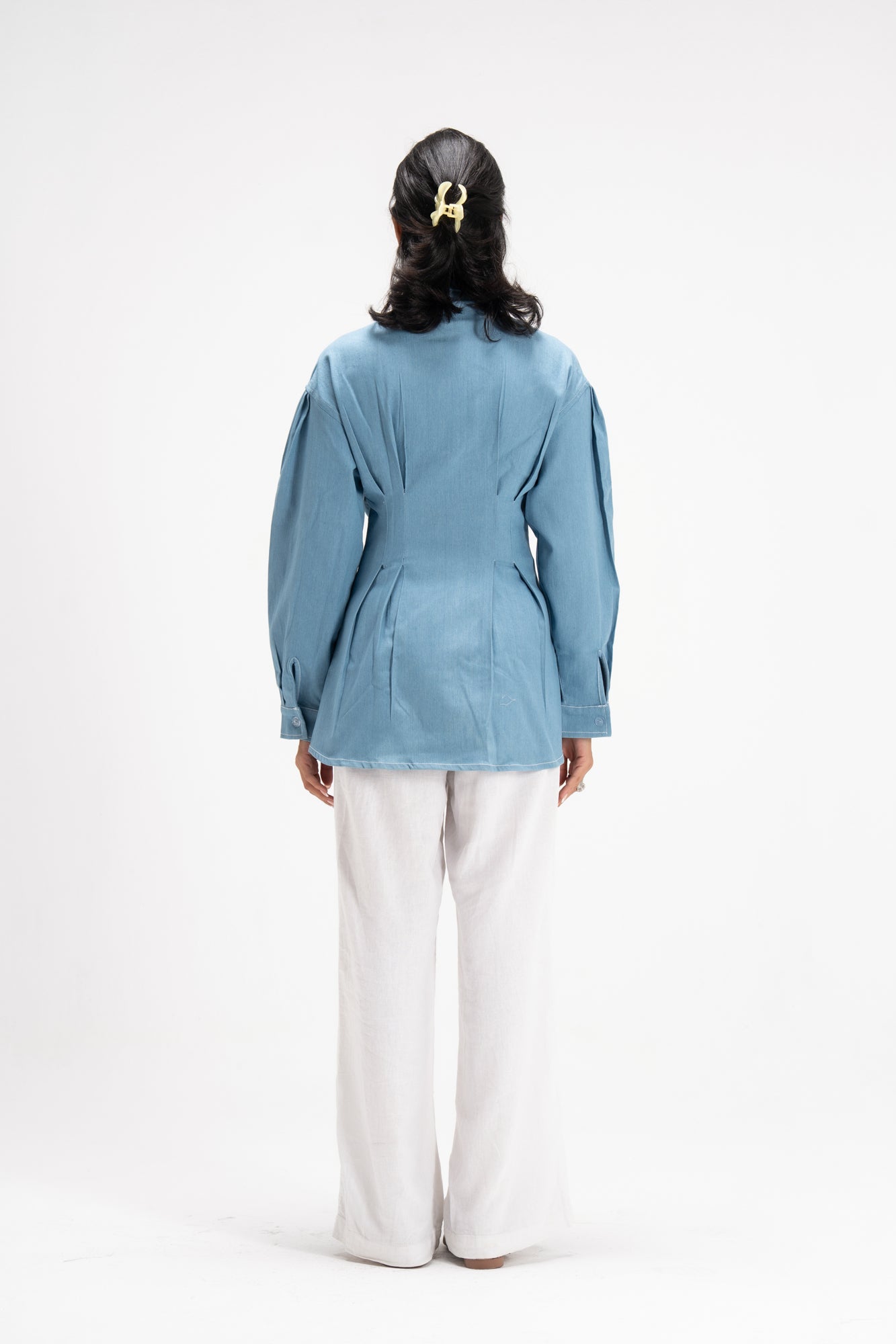 Vivid Denim Shirt in Baby Blue