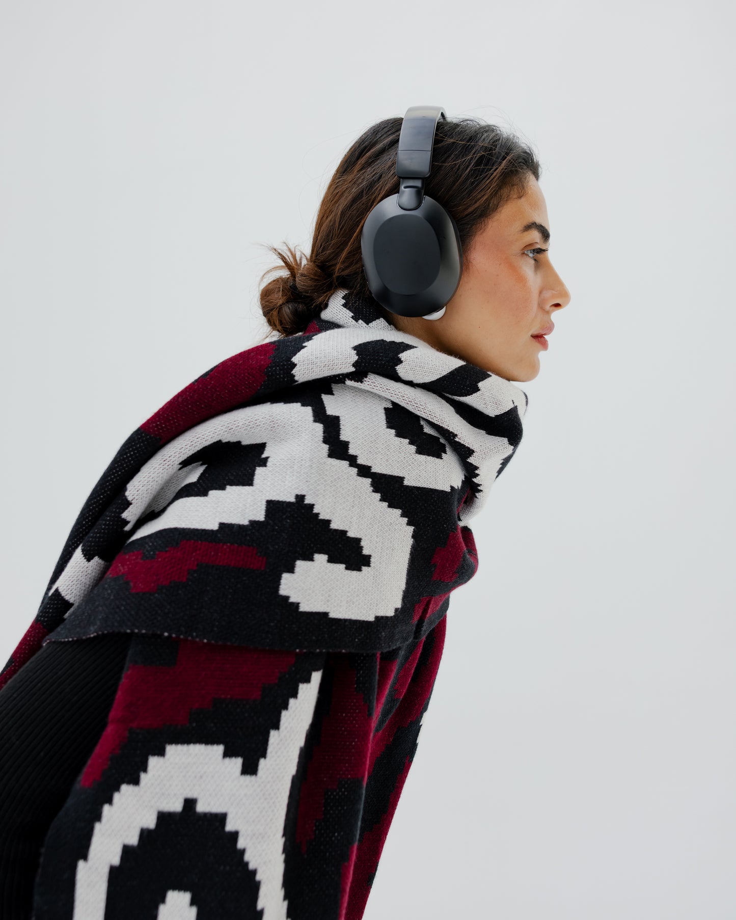 AK Scarf in Burgundy