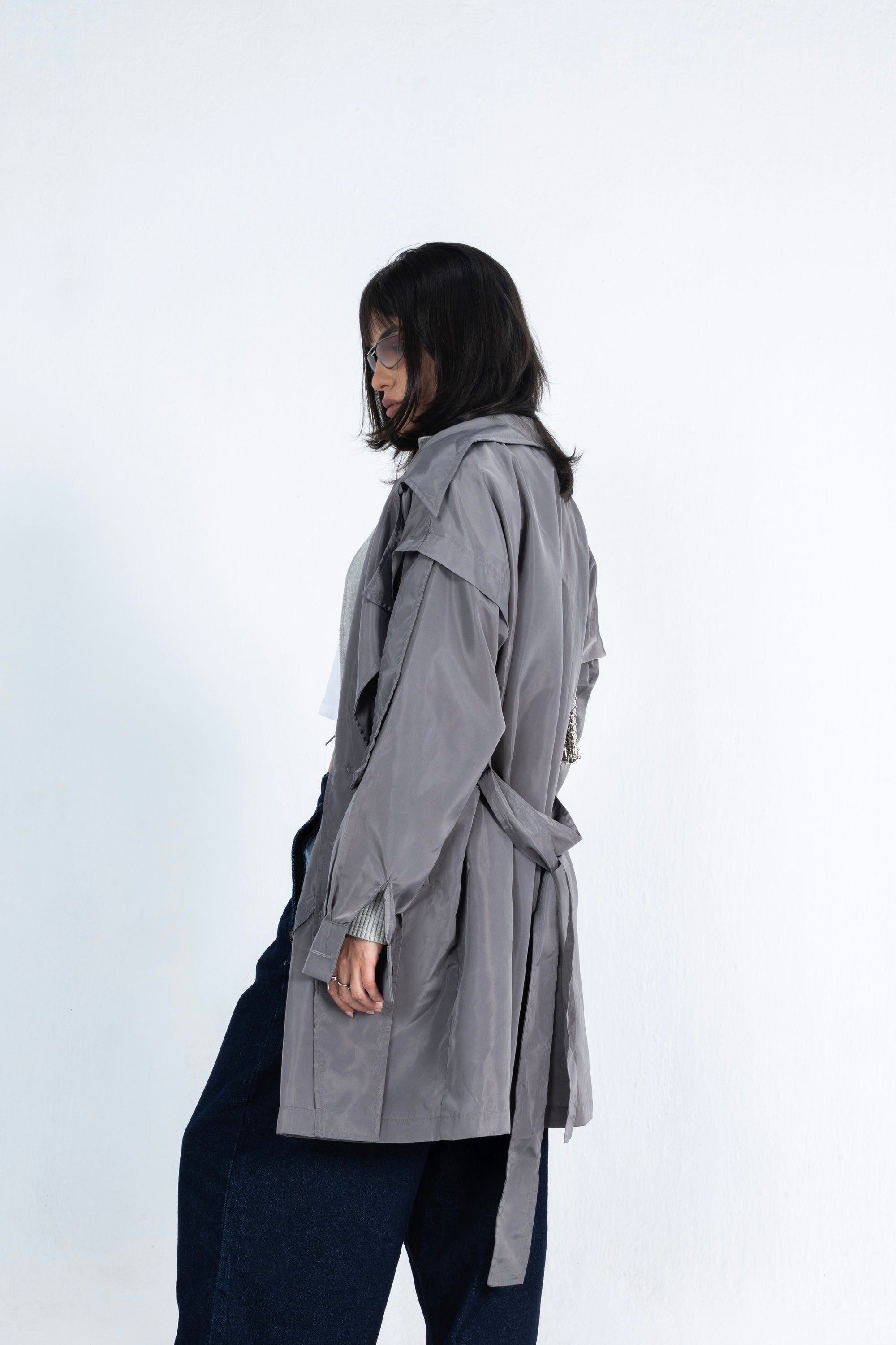 Anchor Waterproof Trench Coact in Grey