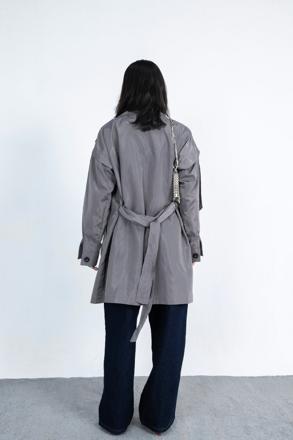 Anchor Waterproof Trench Coact in Grey