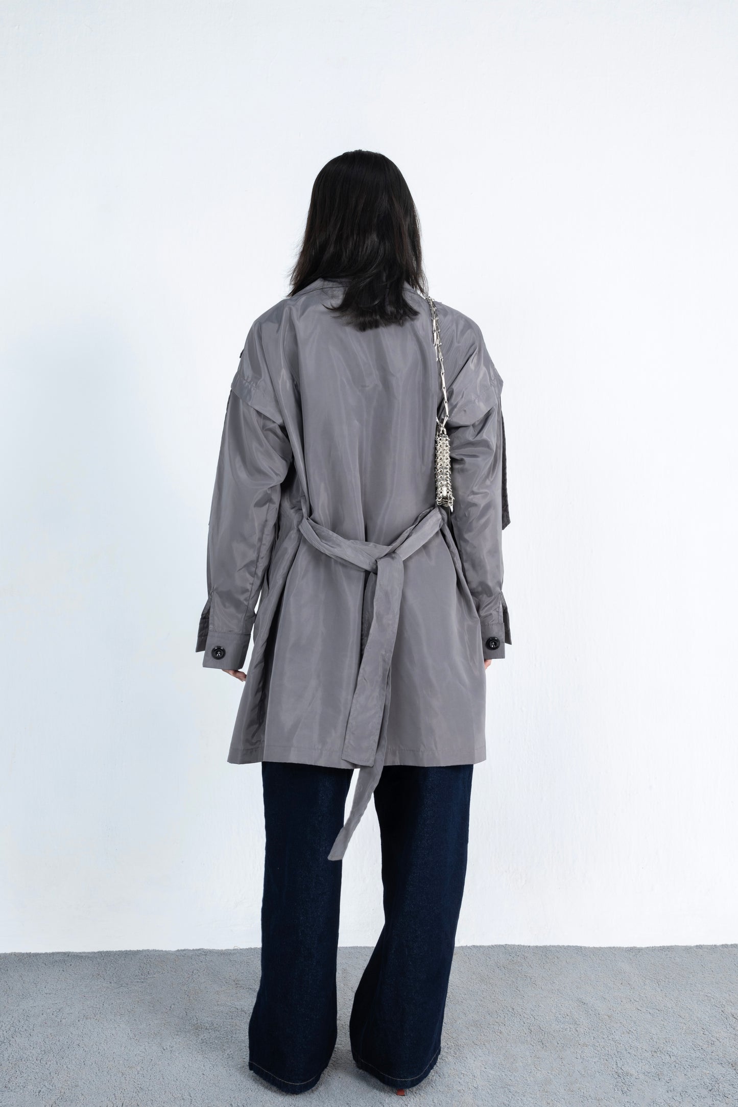 Anchor Waterproof Trench Coact in Grey
