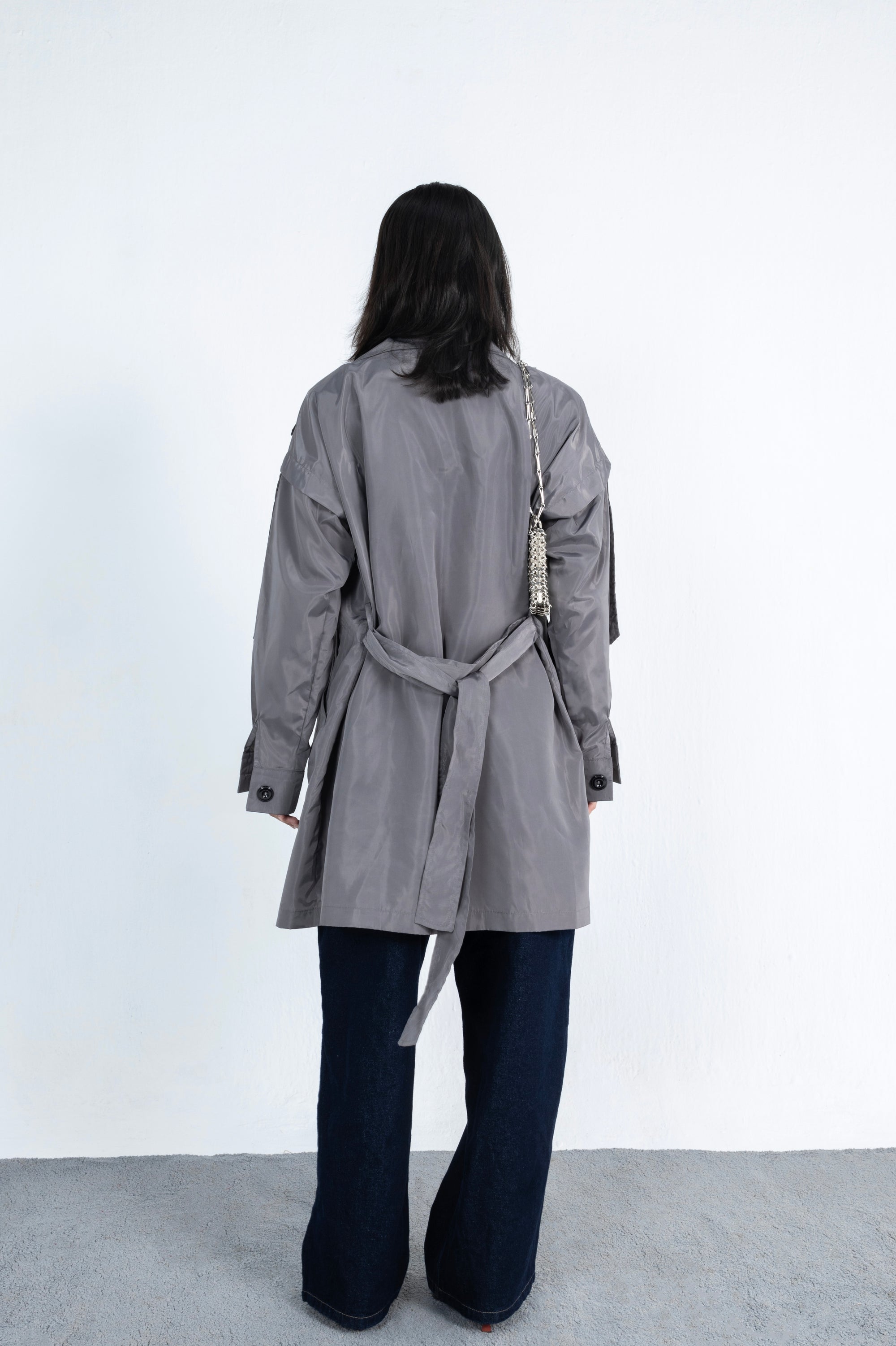 Anchor Waterproof Trench Coact in Grey