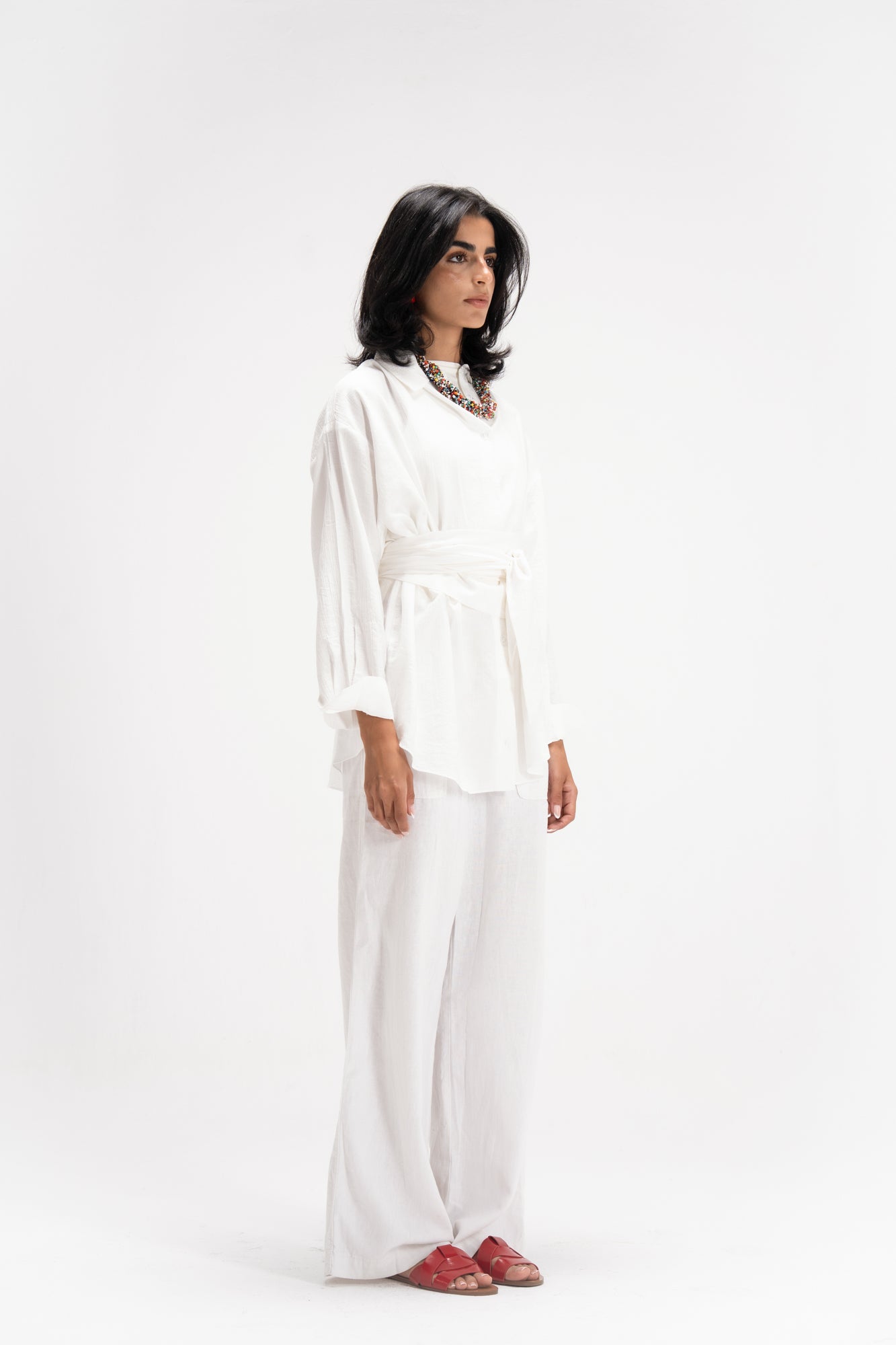 Ray Wrap Shirt in White