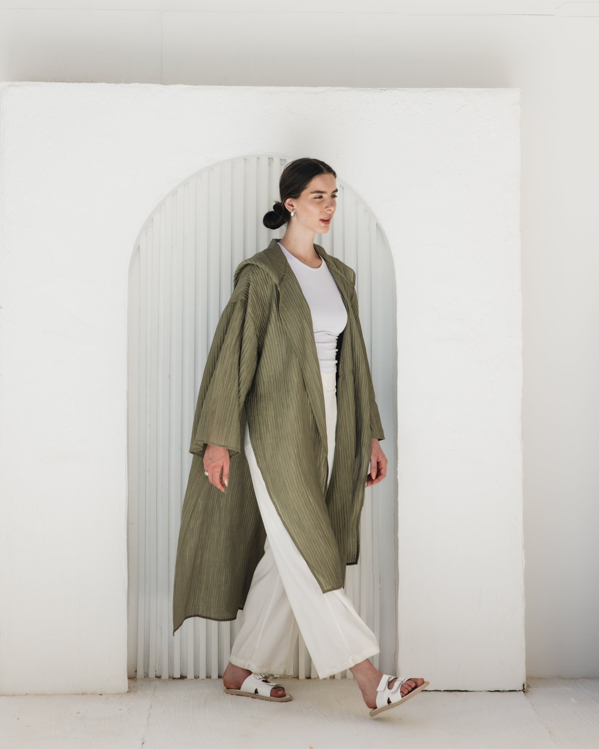 Dawn Cardigan in Olive Green