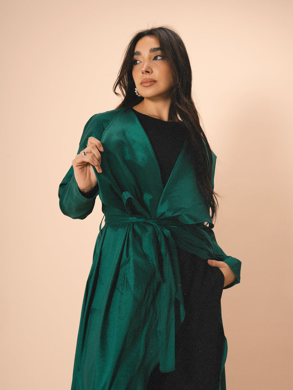 Sofiana Kimono in Emerald Green