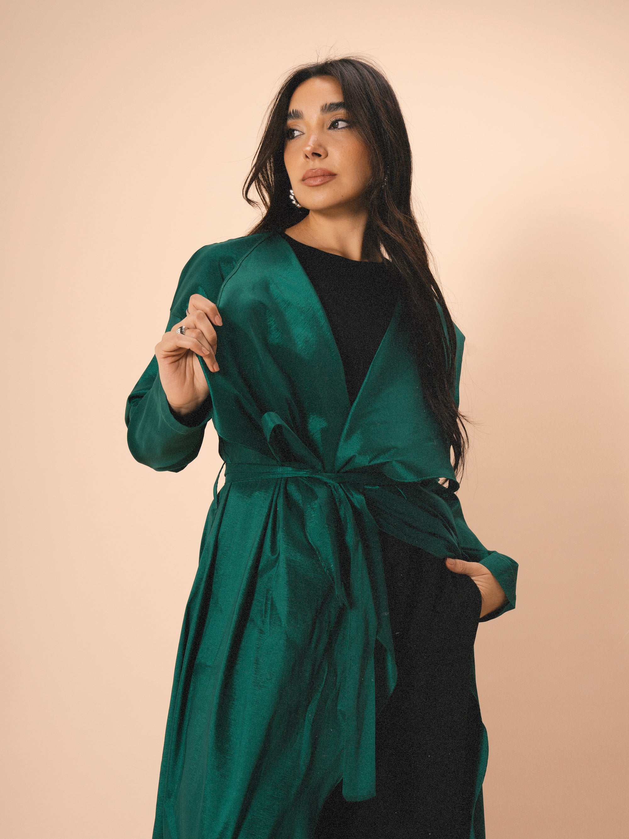 Sofiana Kimono in Emerald Green