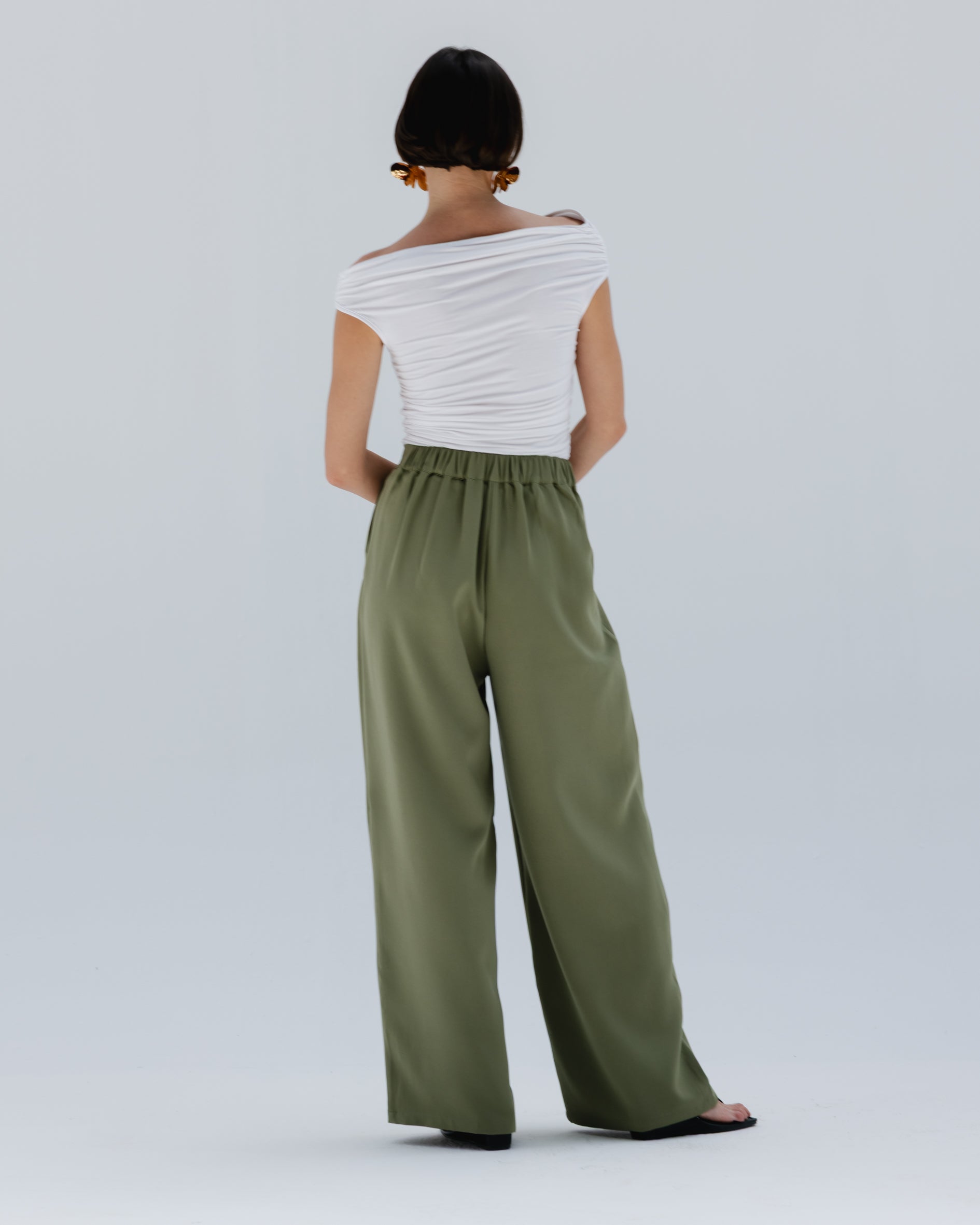 Moonveil Skirt Pants in Green