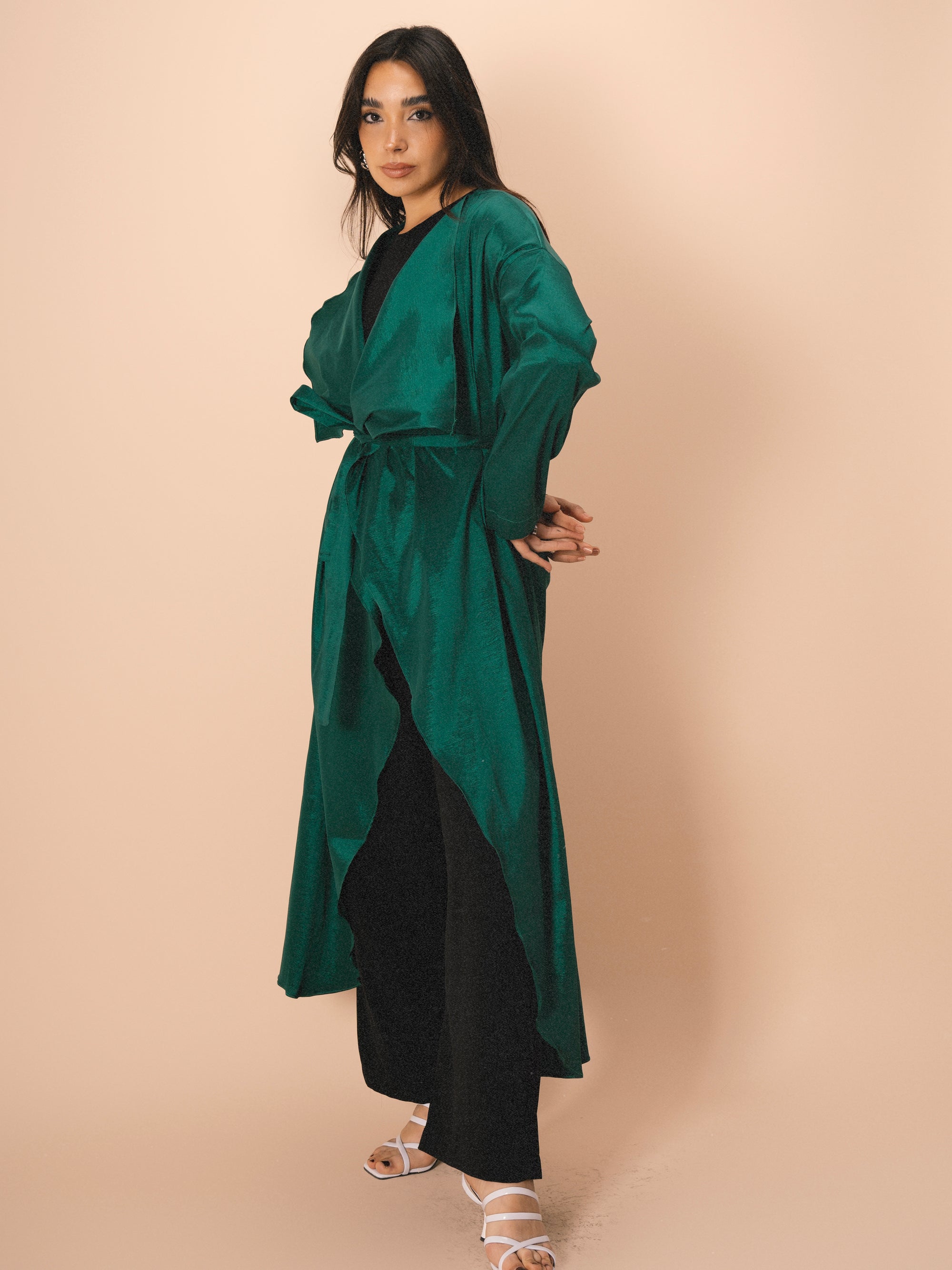 Sofiana Kimono in Emerald Green
