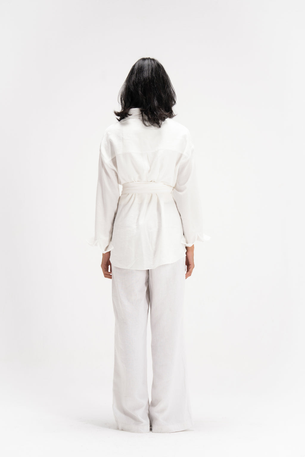 Ray Wrap Shirt in White