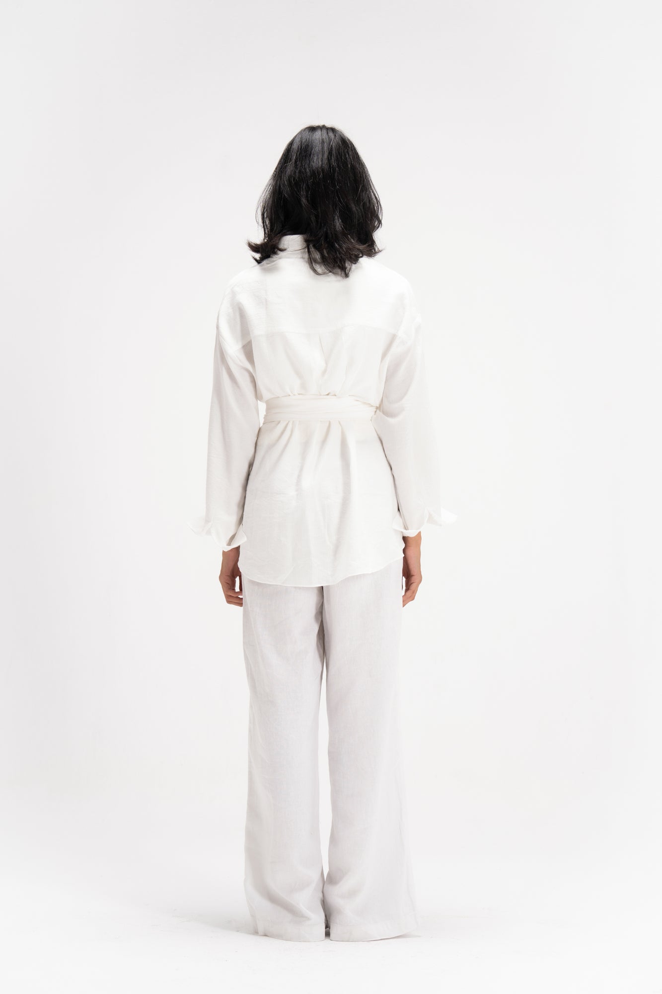 Ray Wrap Shirt in White
