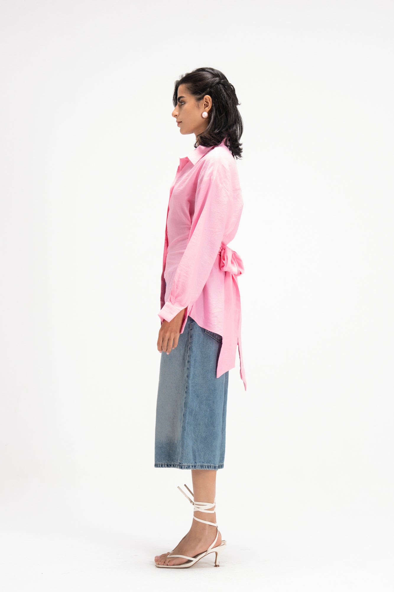 Ray Wrap Shirt in Pink
