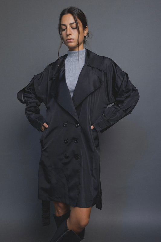 Anchor Waterproof Coat in Black