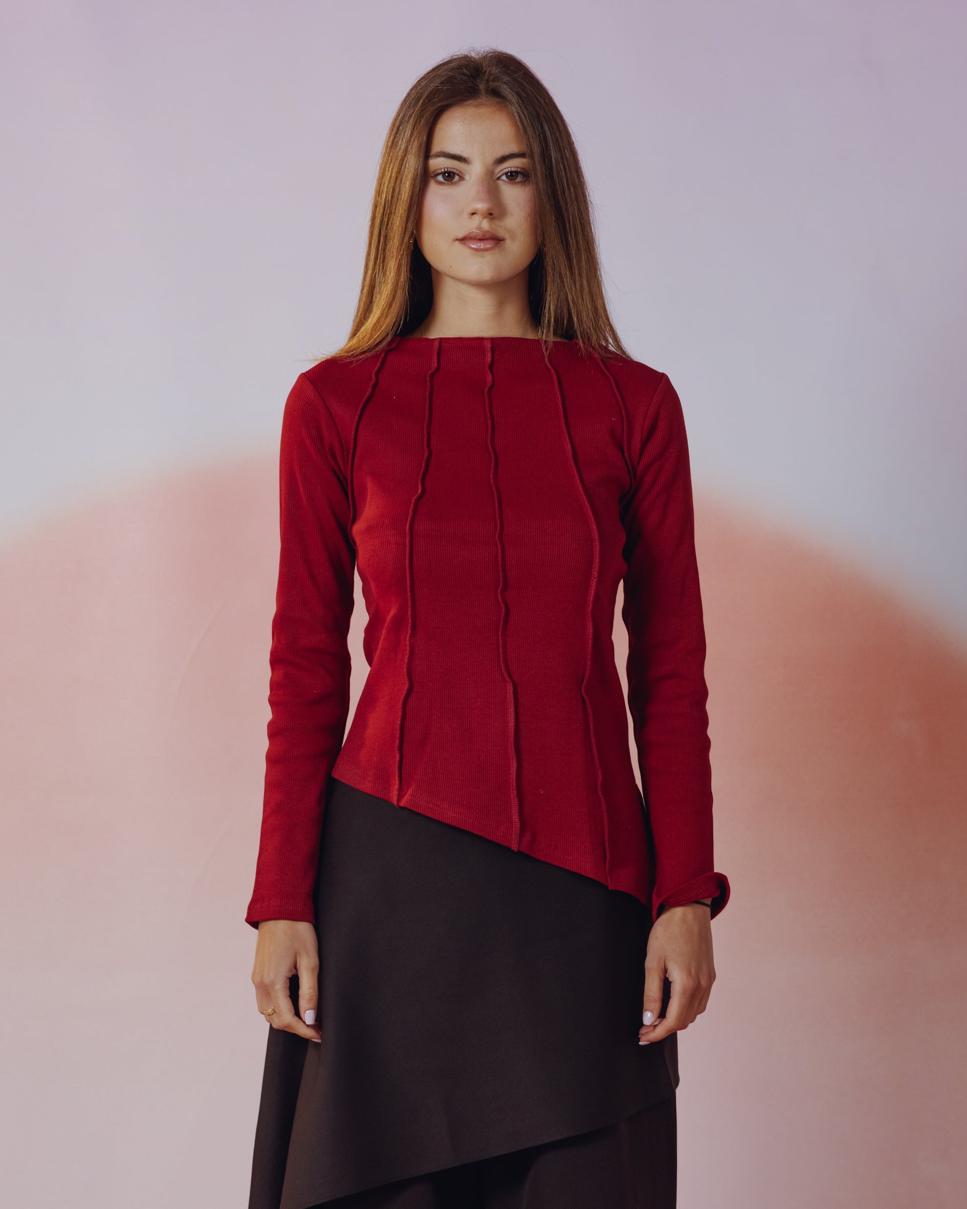 Russet Top in Burgundy