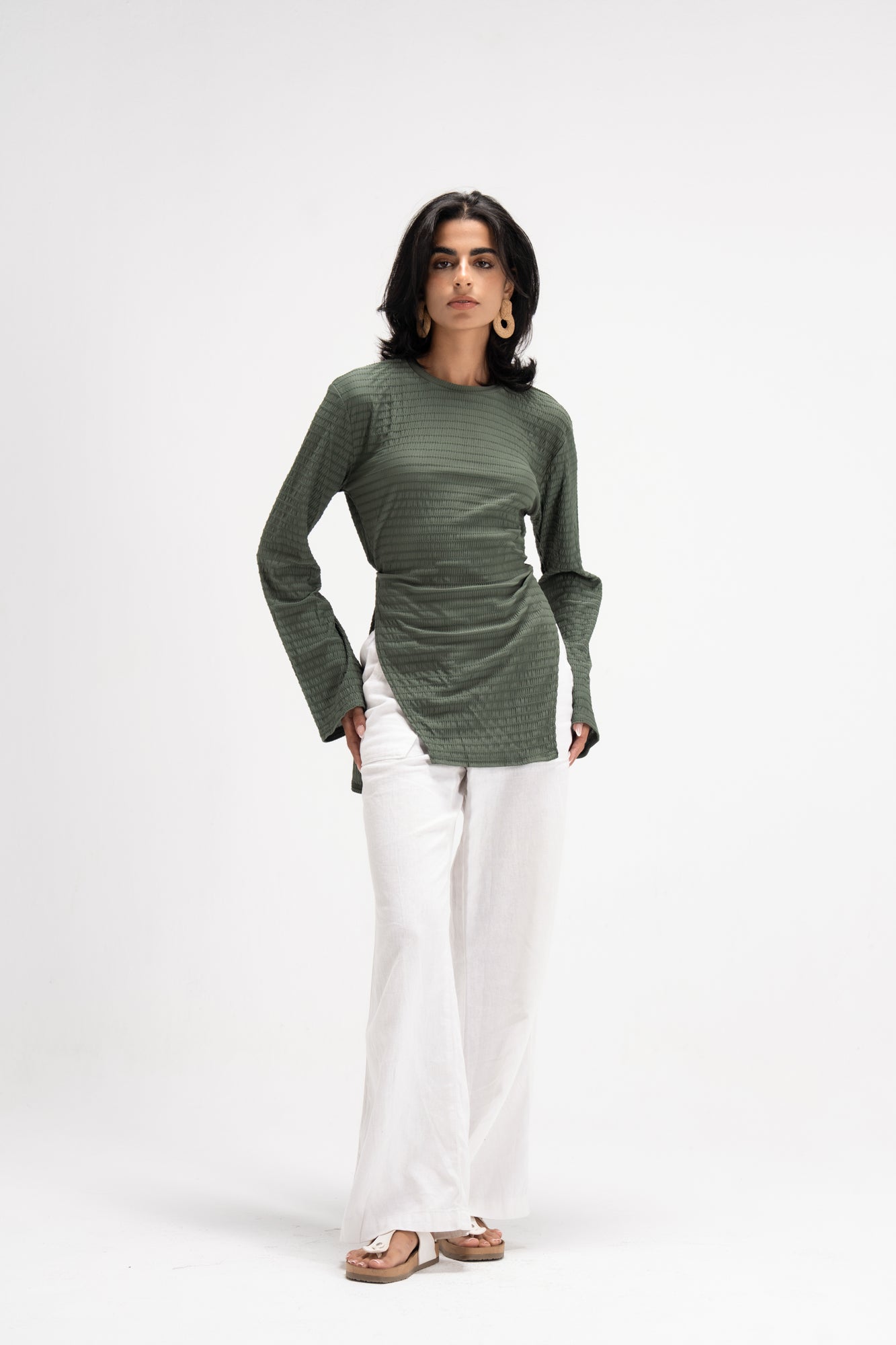 Static Top in Green