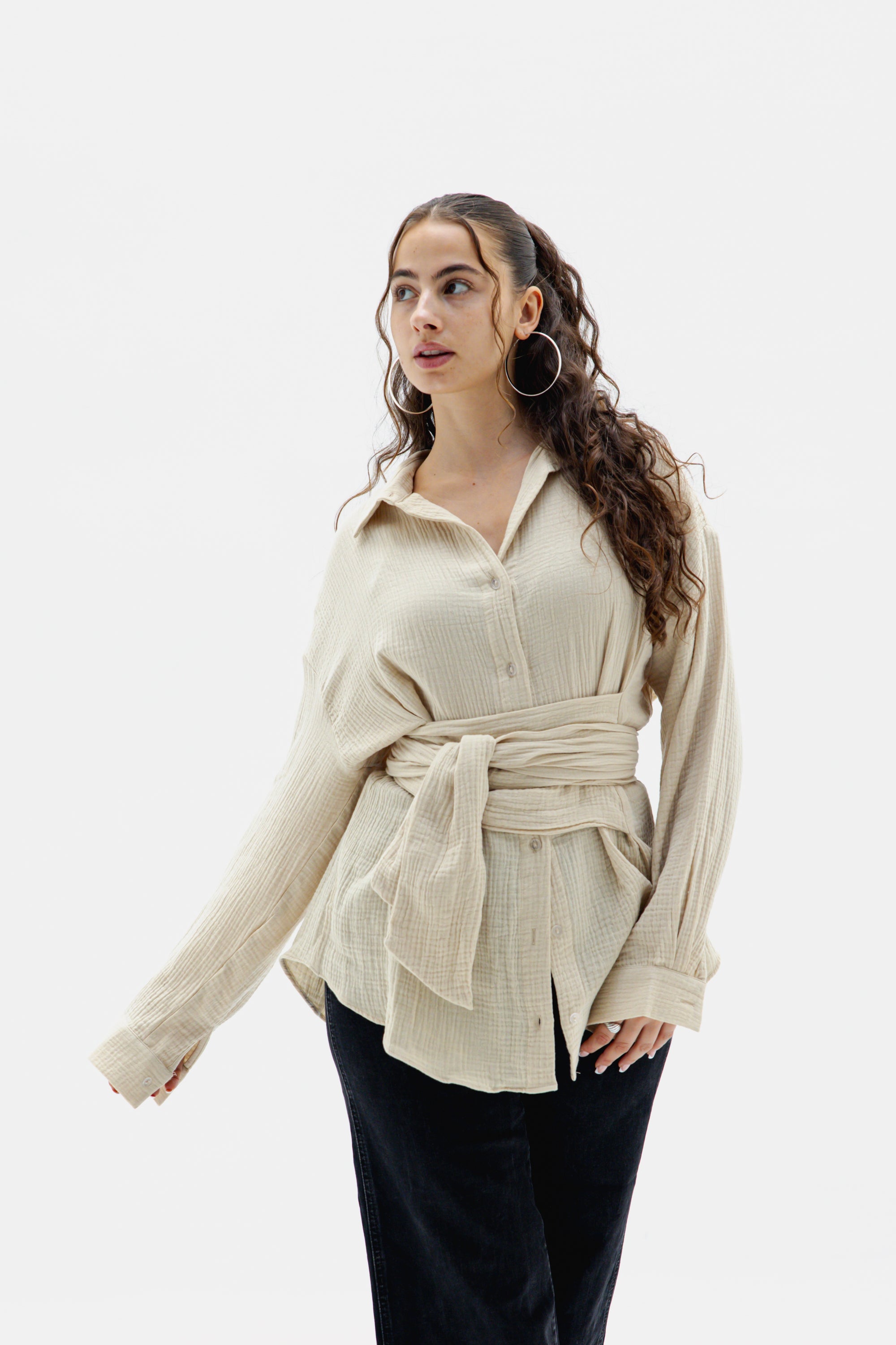 Prickly Shirt in Beige