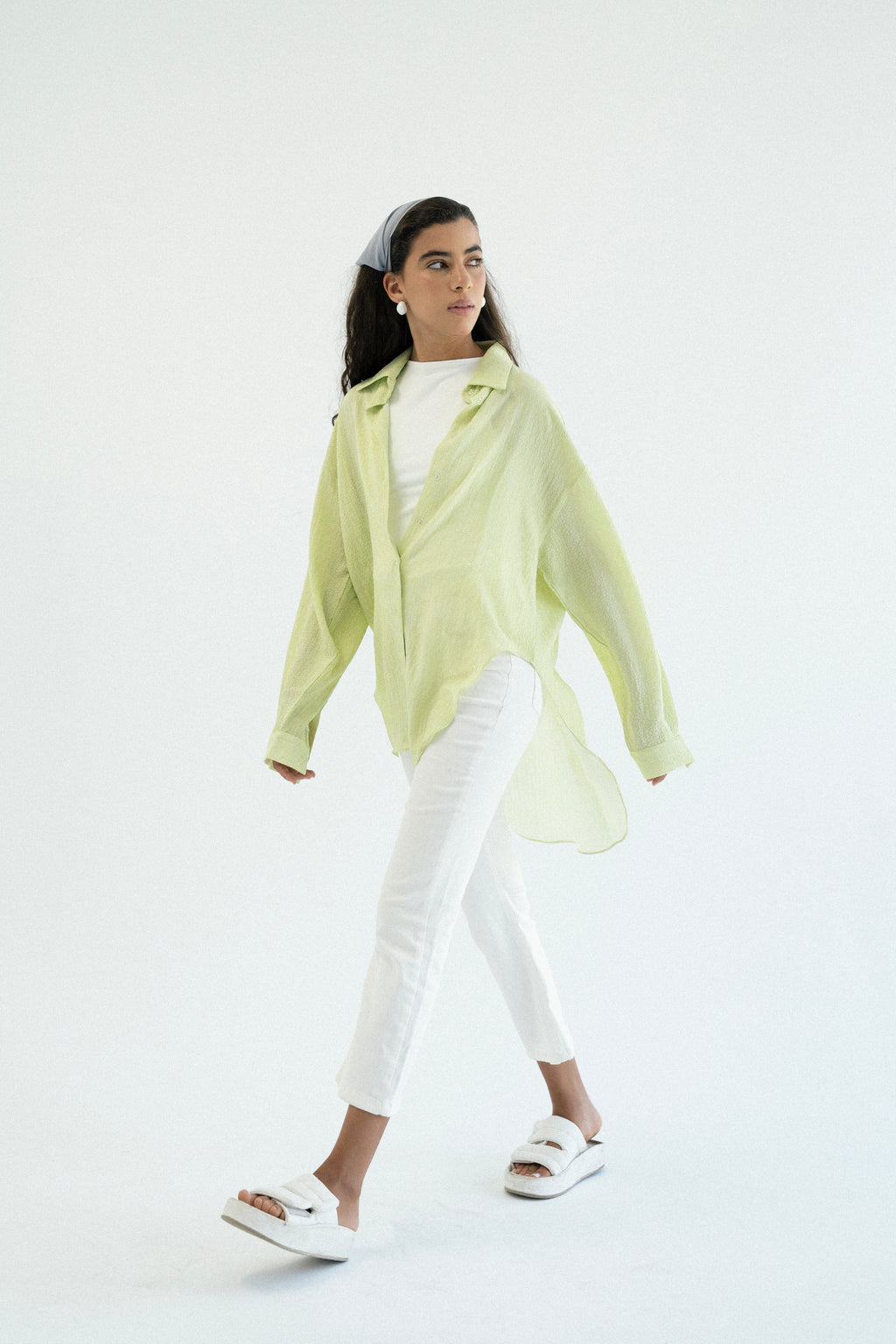 Haze Shirt in Lime