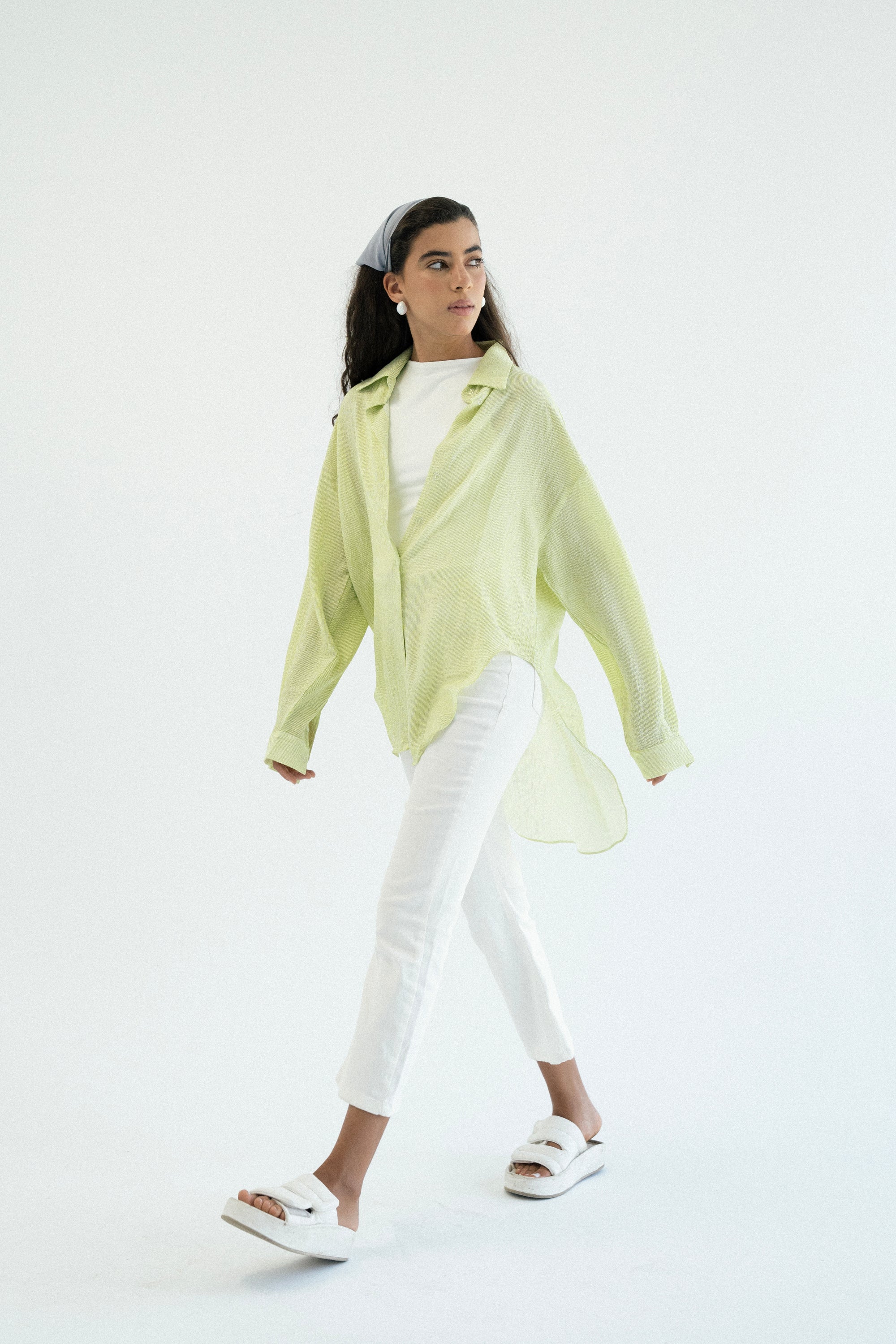 Haze Shirt in Lime