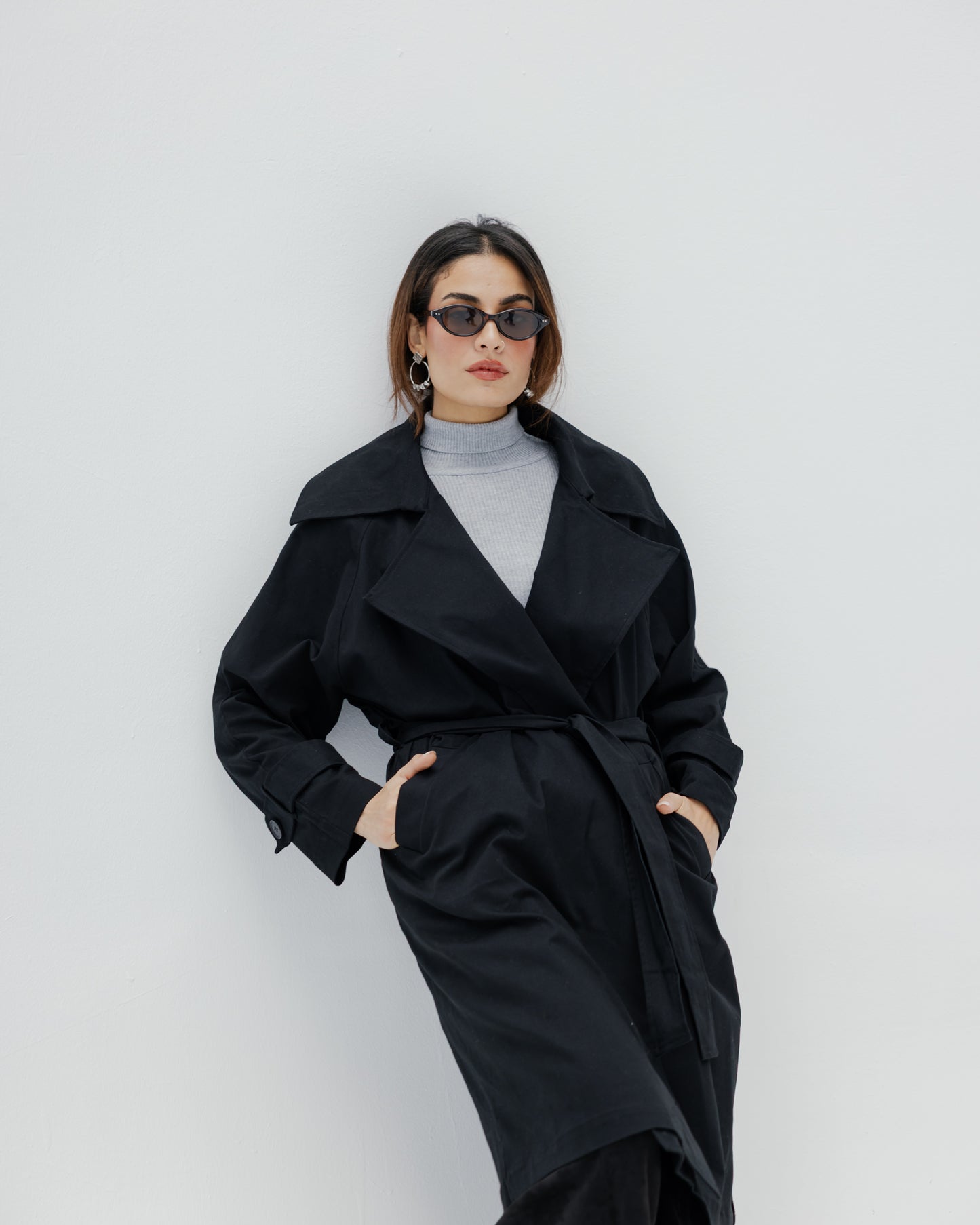 Classic Trench Coat in Black
