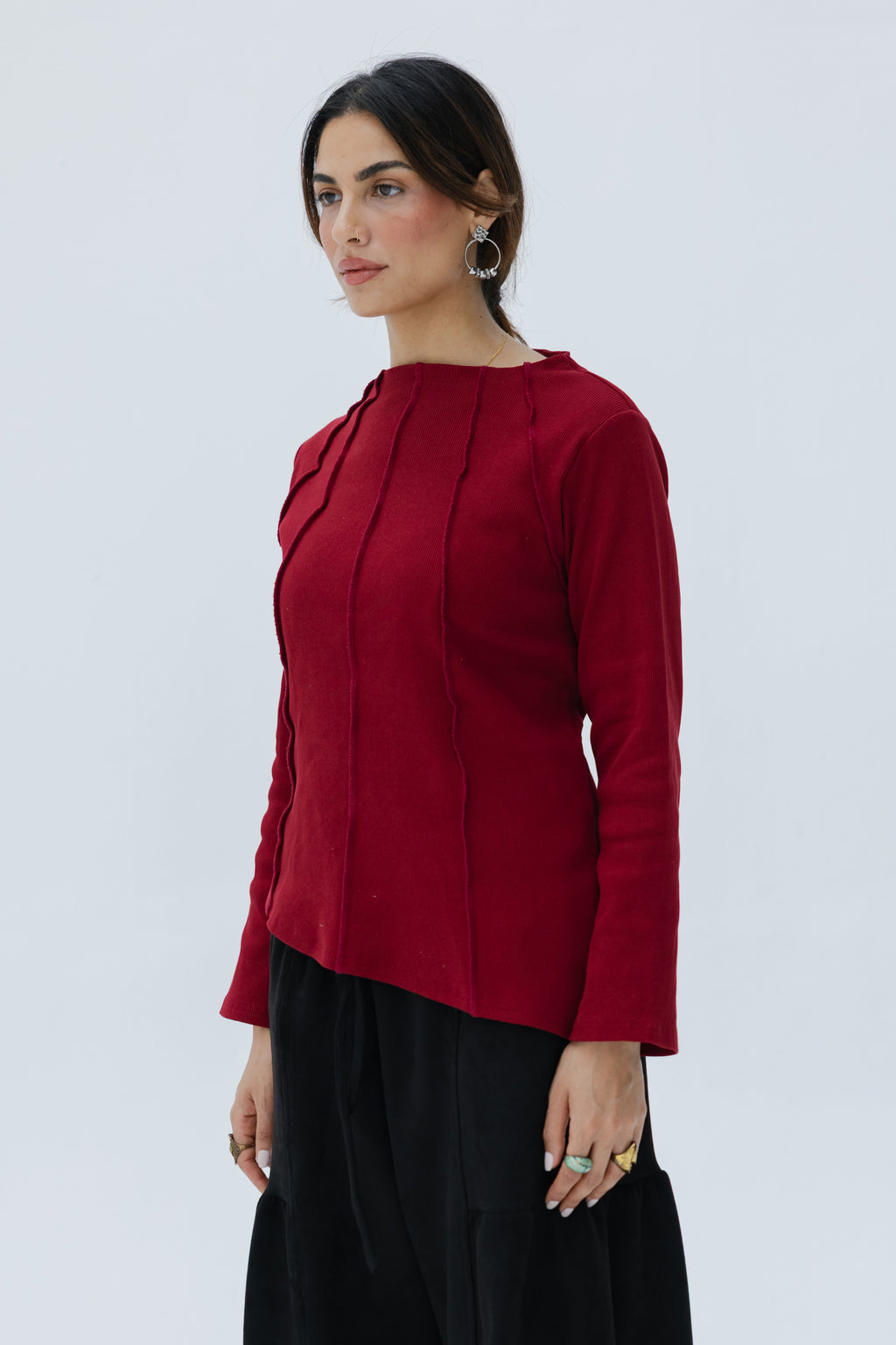 Russet Top in Burgundy