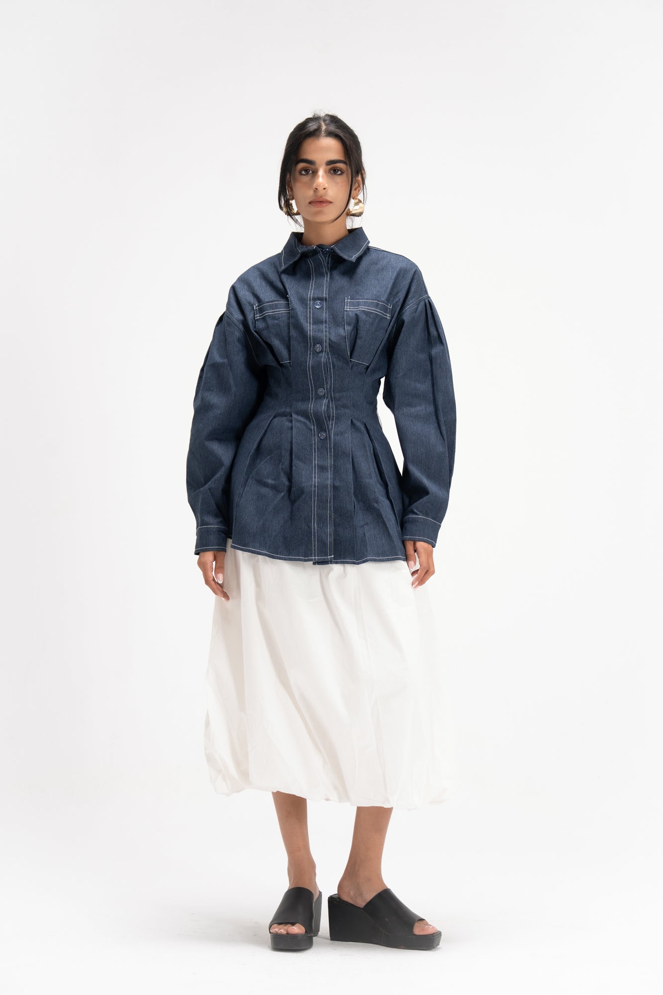 Vivid Denim Shirt in Blue