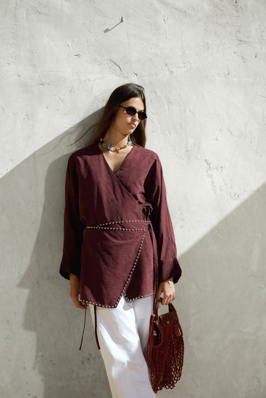 Orla Shirt in Burgundy