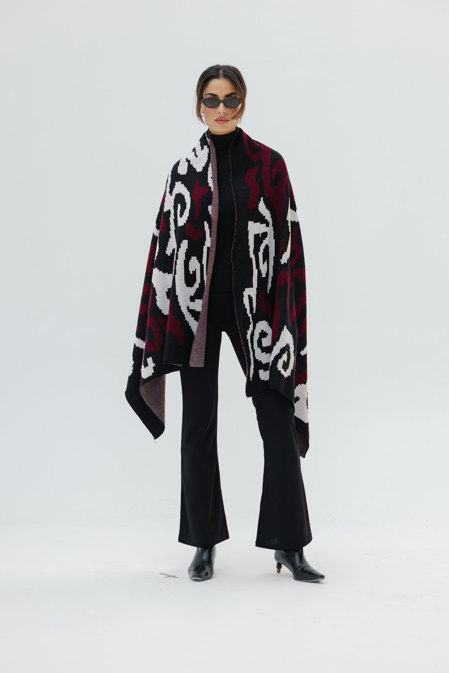 AK Scarf in Burgundy